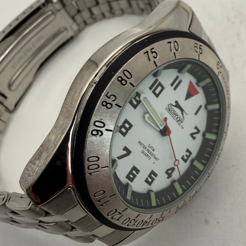 Slazenger SLZ121/B White Dial Stainless Steel Quartz Men's Watch (Fully Tested and Working)- £20.00
