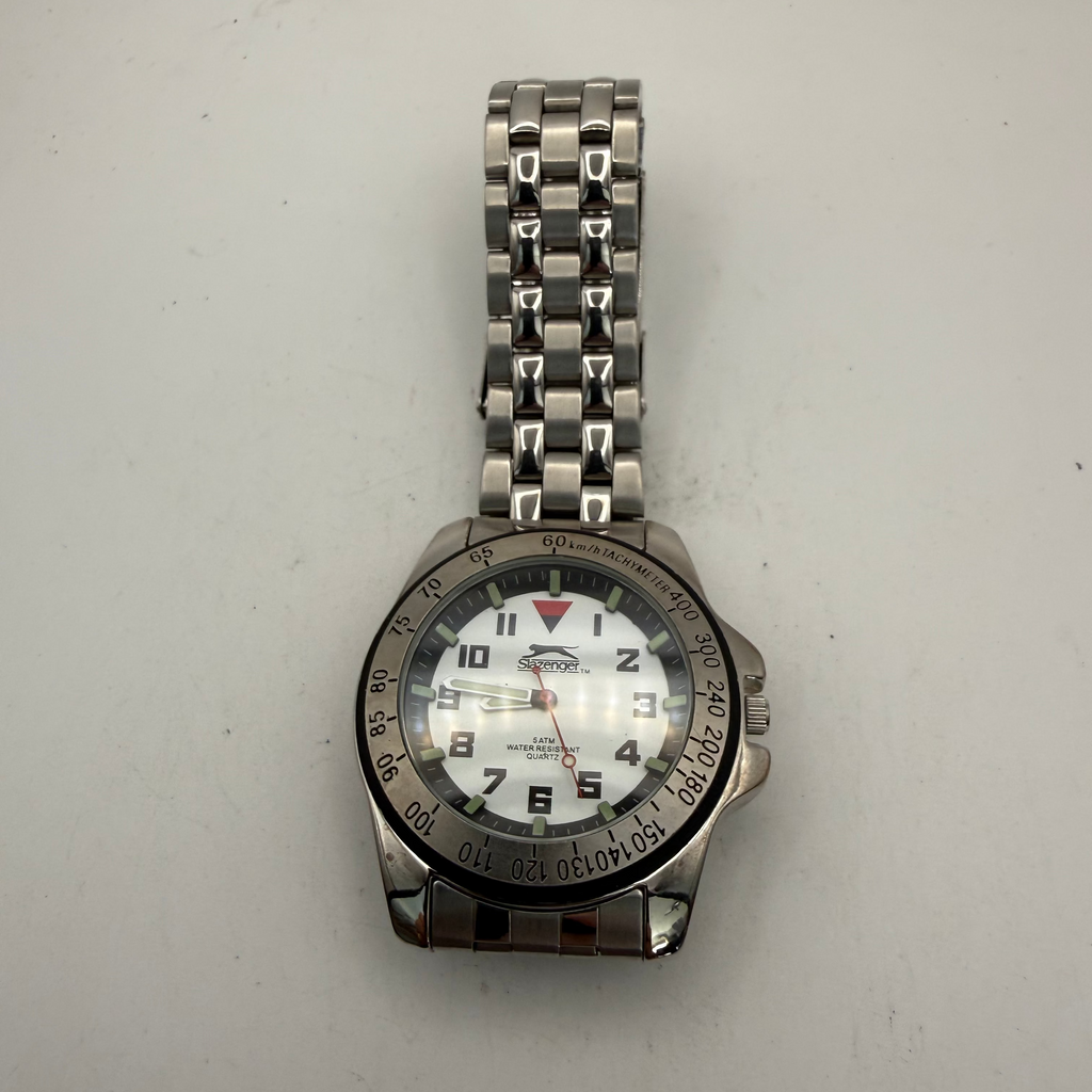 Slazenger SLZ121/B White Dial Stainless Steel Quartz Men's Watch (Fully Tested and Working)- £20.00