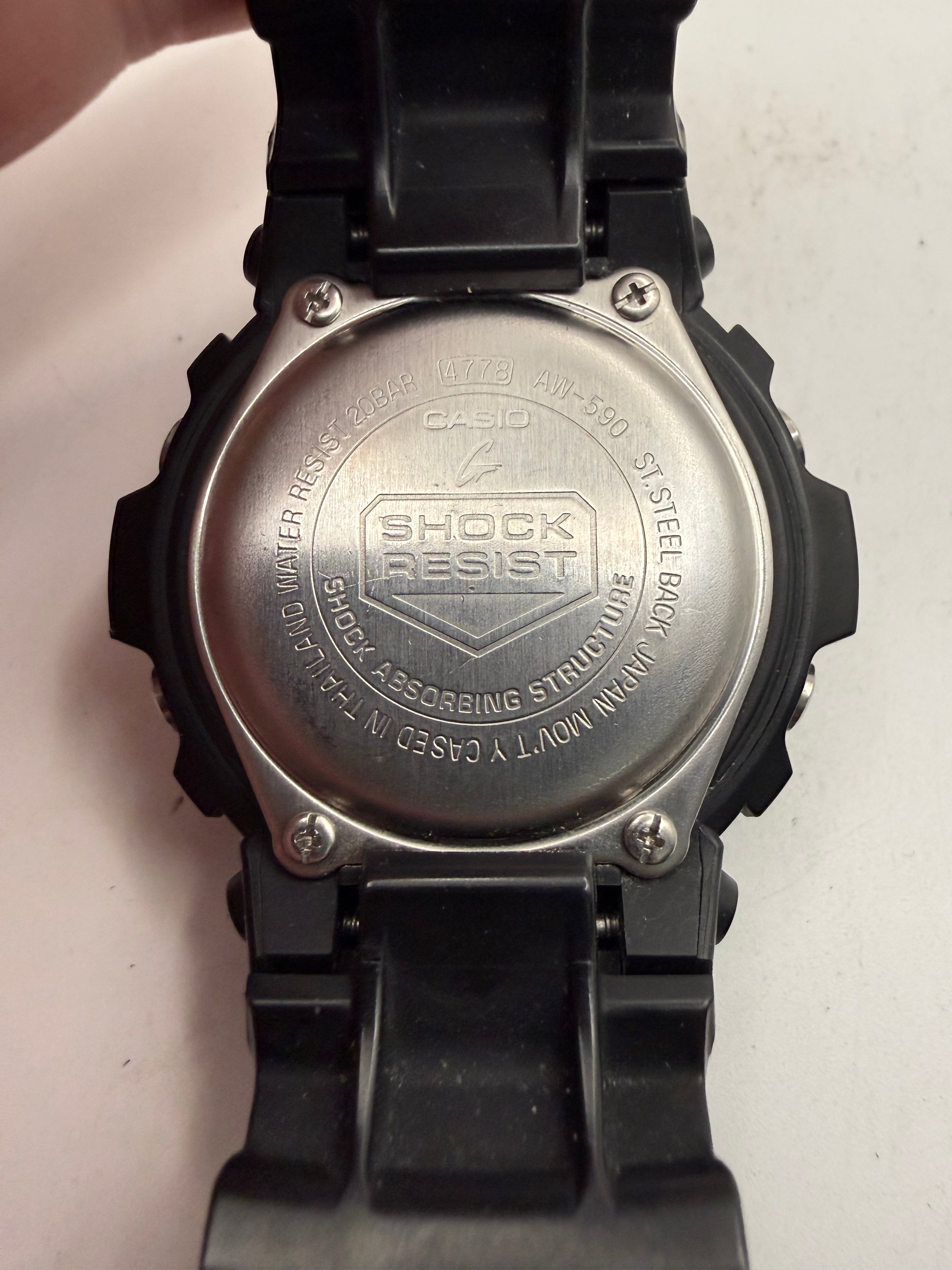 Casio G-Shock AW-591 Black Ana-Digi Shock Resistant Watch (Fully Tested and Working- £55.00