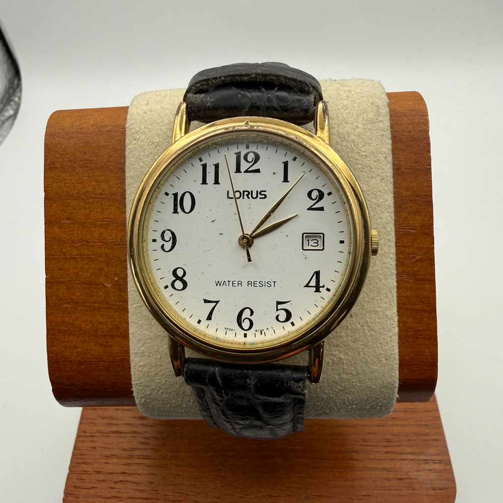 Lorus Unisex Quartz Dress Watch – Gold Tone – White Dial- £24.99