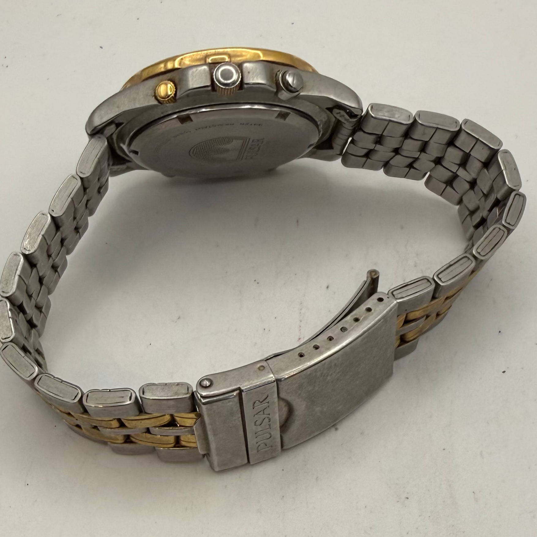 Pulsar Chronograph Alarm Two-Tone Quartz Men's Watch (Fully Tested and Working)- £50.00