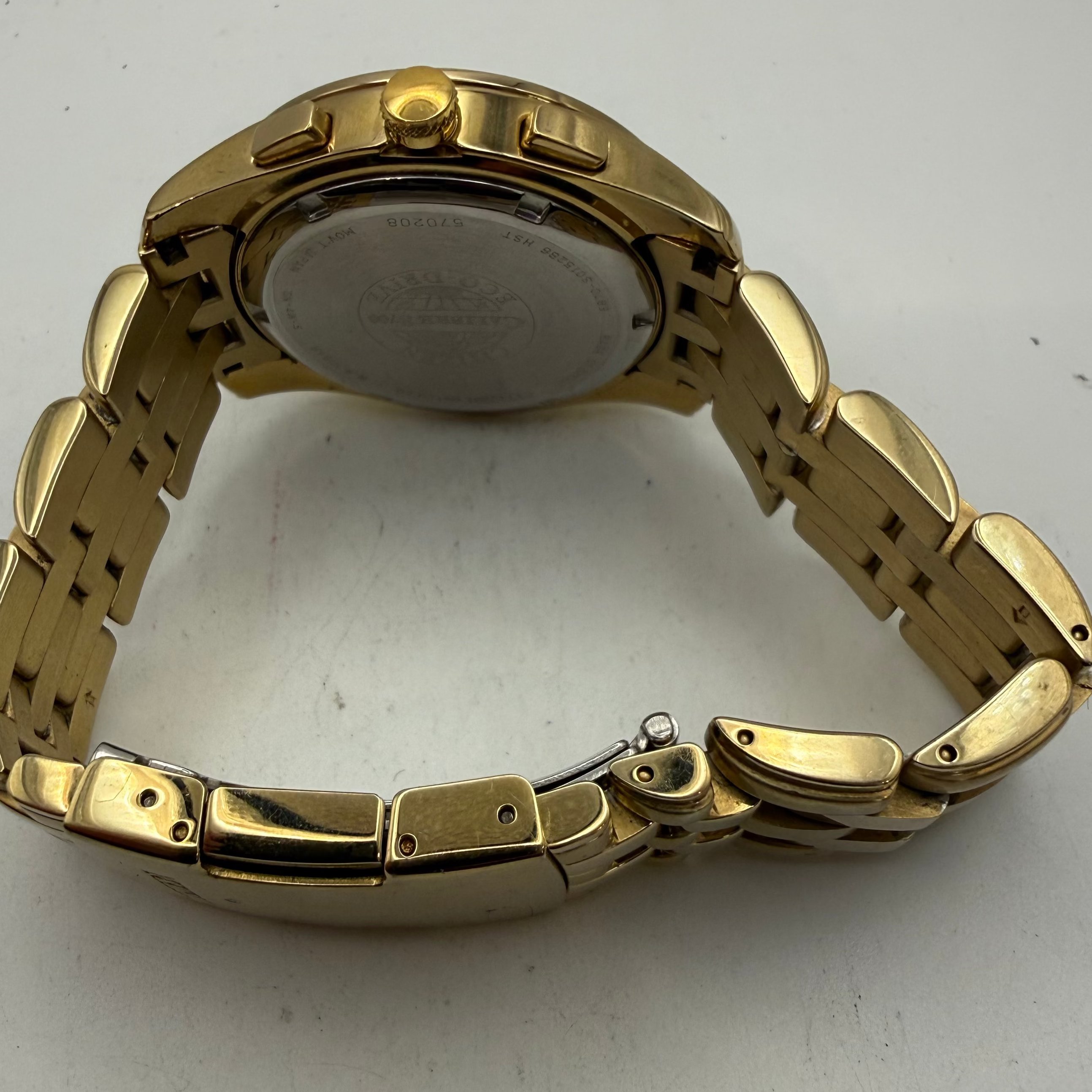 Citizen Eco-Drive Perpetual Calendar Gold Tone Men's Watch E870 (Fully Tested and Working)- £150.00