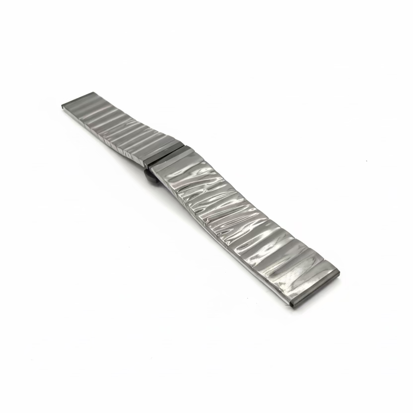 Strap 20mm Black Stainless Steel Strap – Compatible with Swatch x Omega MoonSwatch- £34.99