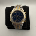Accurist Chronograph Alarm WR100 Two-Tone Blue Dial Men's Watch (Fully Tested and Working)- £50.00