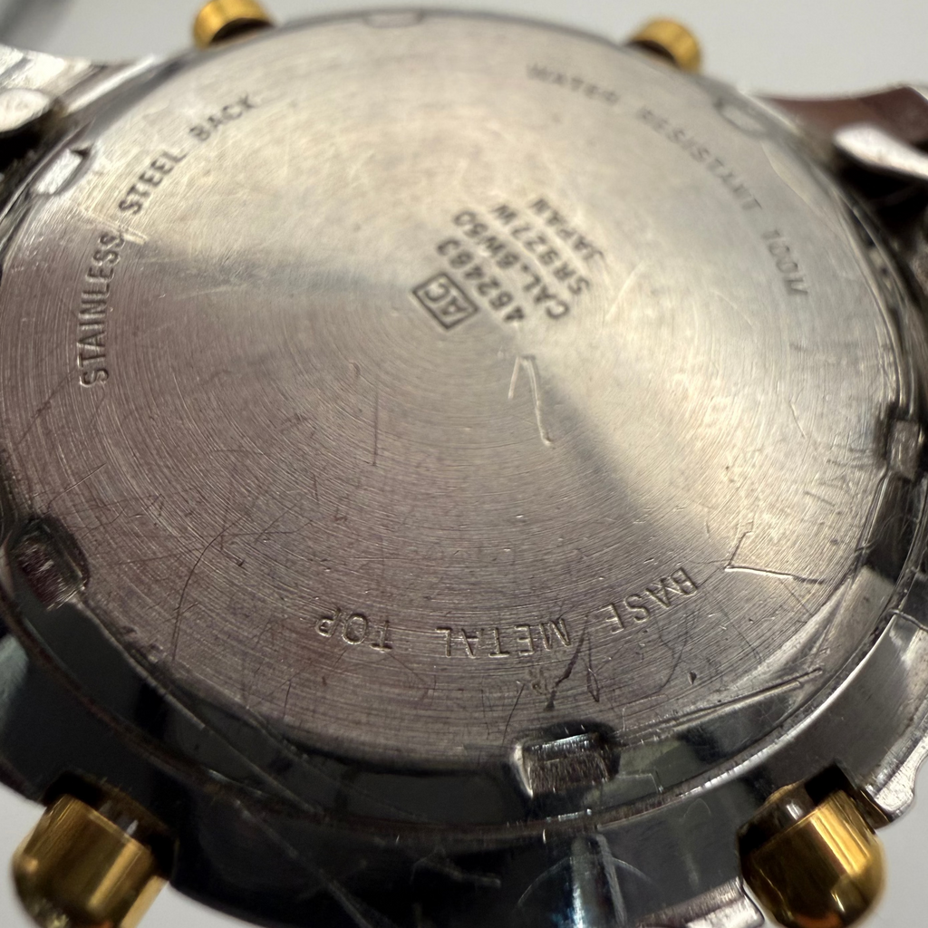 Accurist Chronograph Alarm WR100 Two-Tone Blue Dial Men's Watch (Fully Tested and Working)- £50.00
