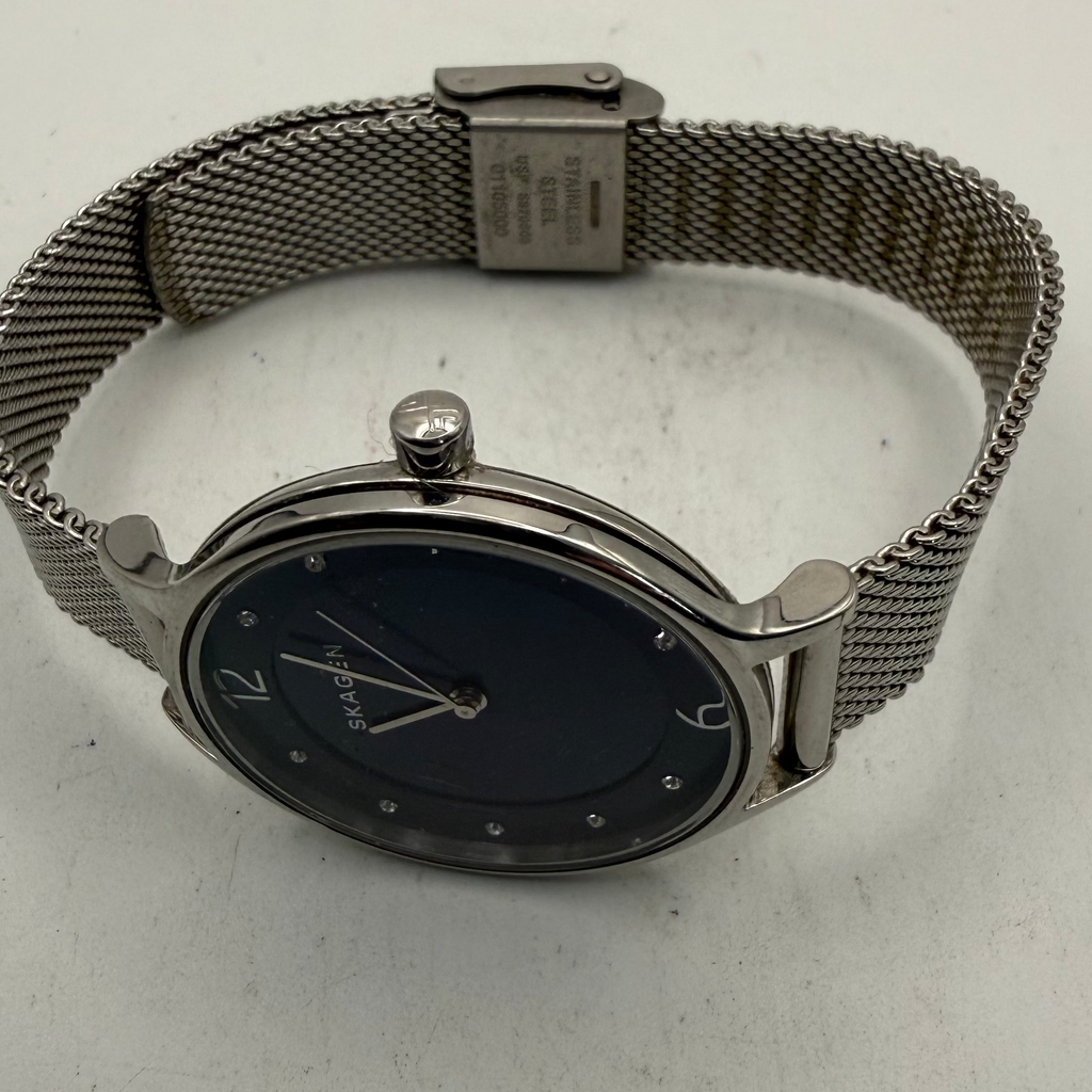 Skagen Denmark SKW2307 Blue Dial Stainless Steel Mesh Bracelet Ladies Watch (Fully Tested and Working- £20.00