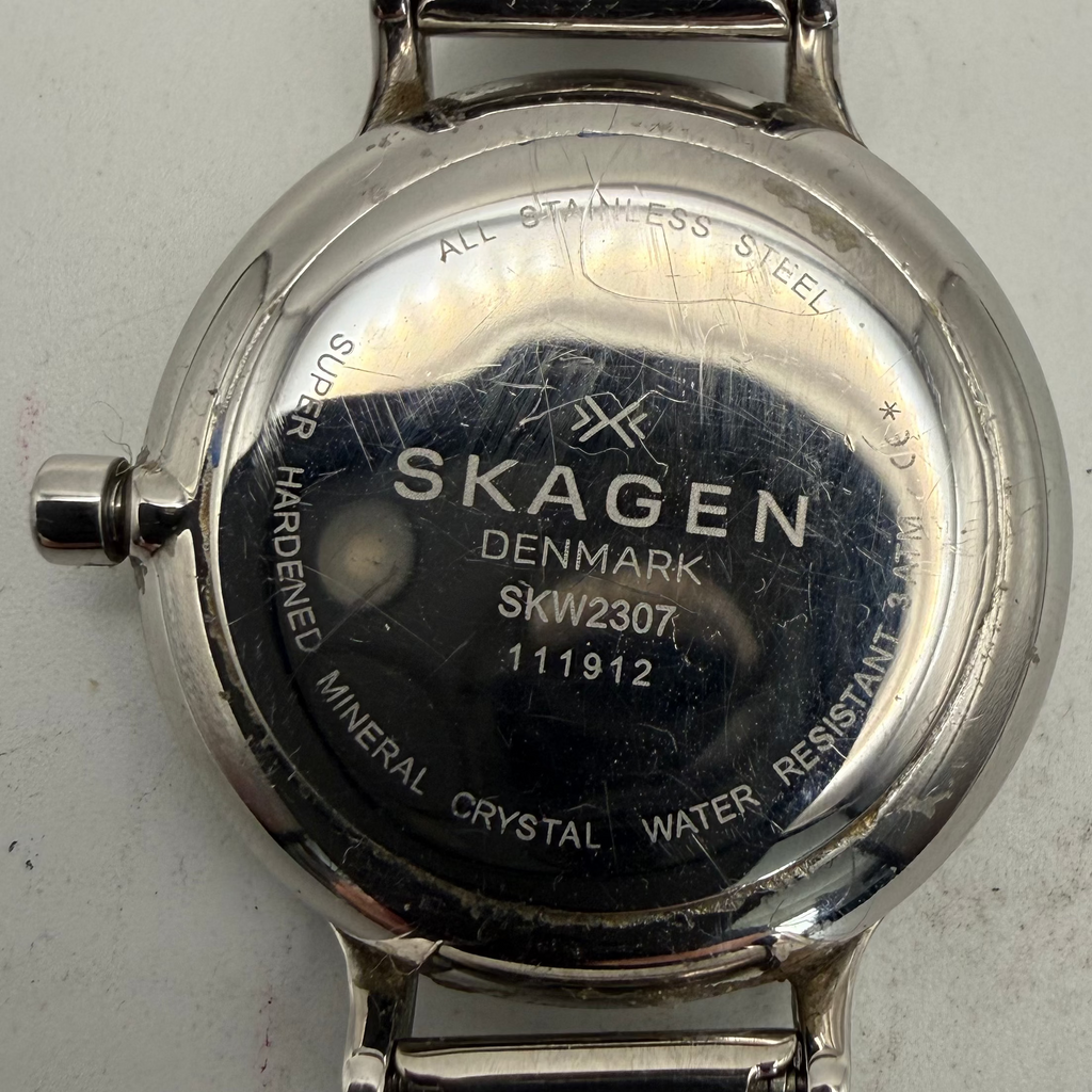 Skagen Denmark SKW2307 Blue Dial Stainless Steel Mesh Bracelet Ladies Watch (Fully Tested and Working- £20.00