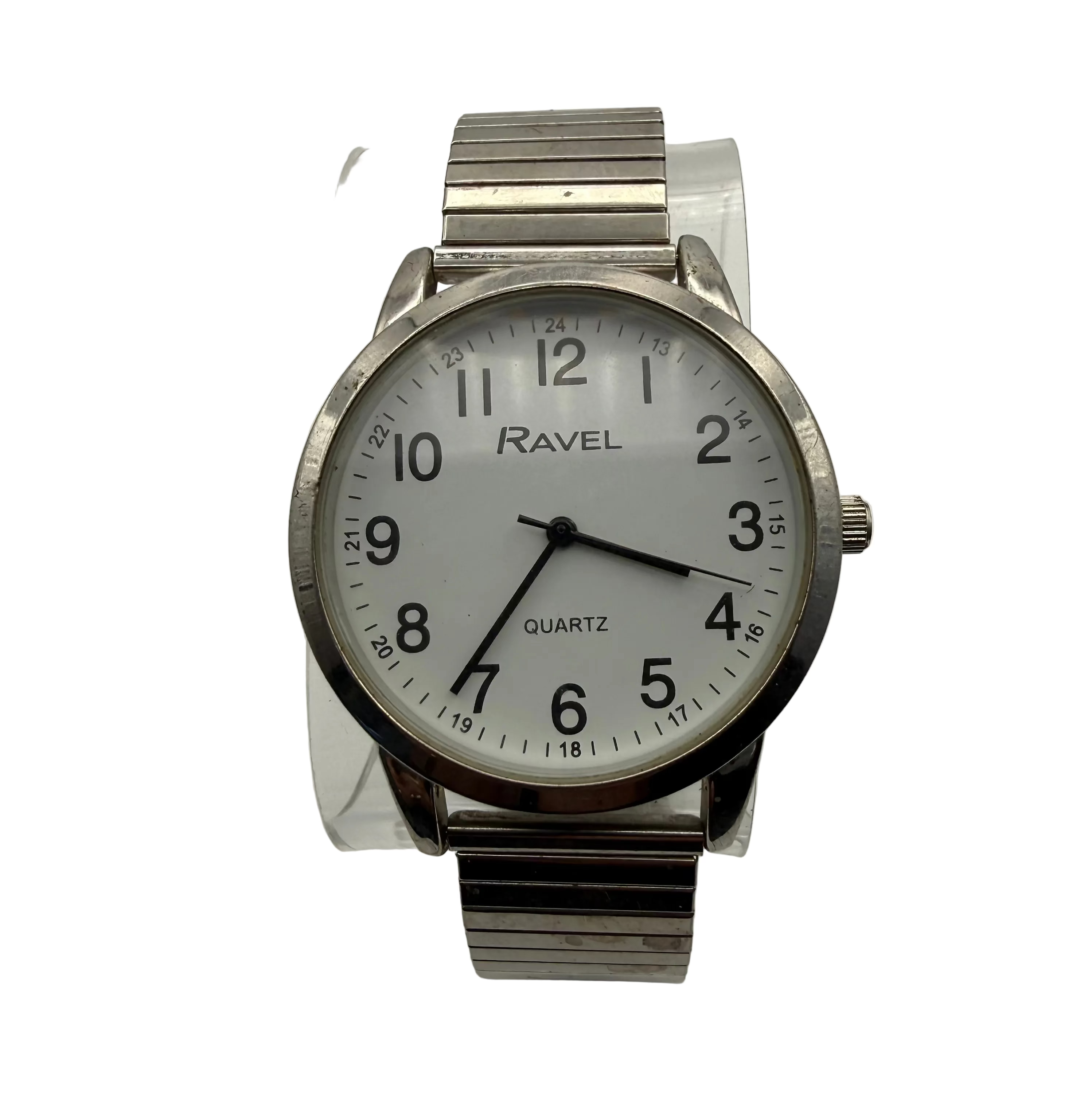 Ravel Quartz White Dial Watch – Classic Everyday Timepiece- £9.99