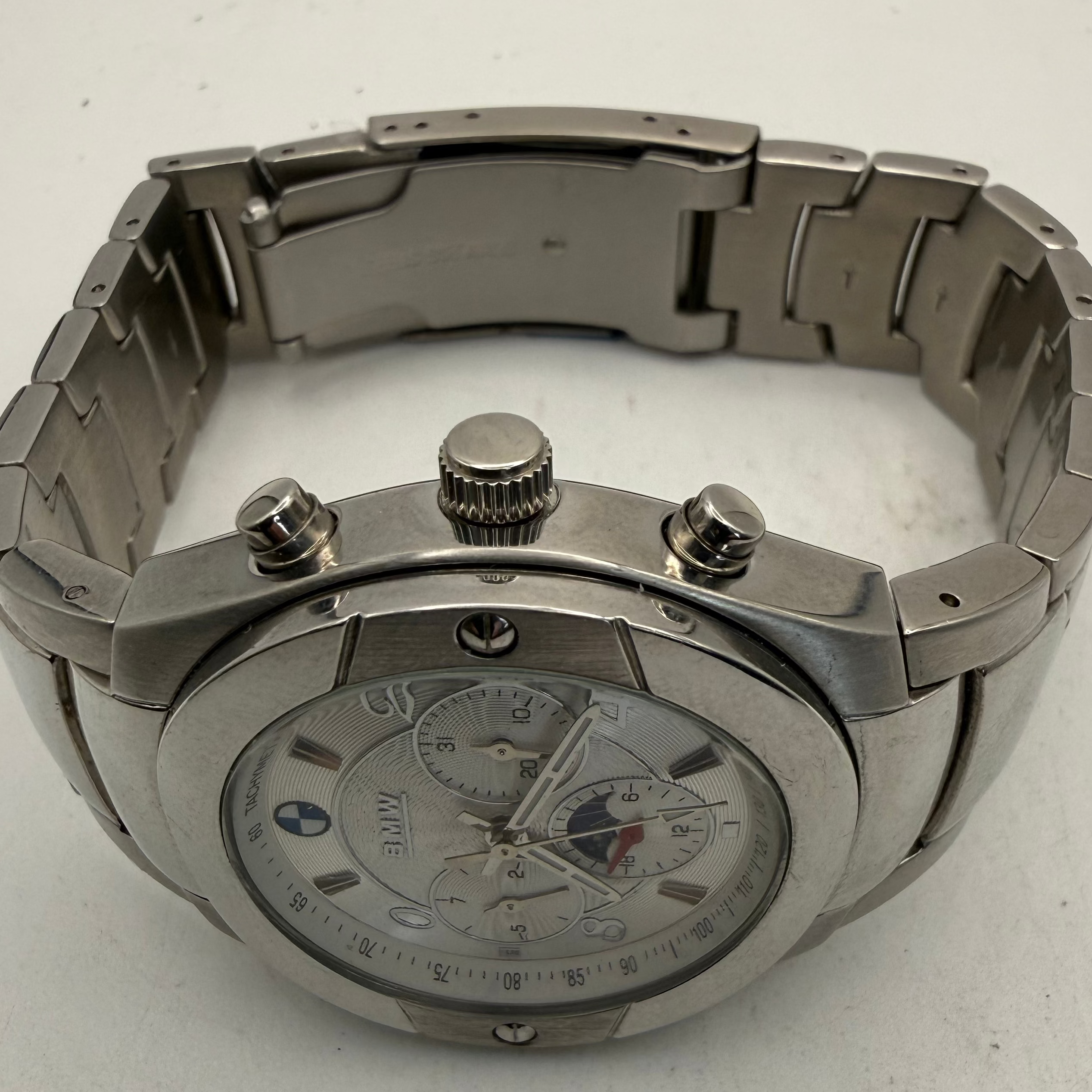 BMW Automatic Moonphase Stainless Steel Men's Watch 41mm (Fully Tested and Working)- £80.00