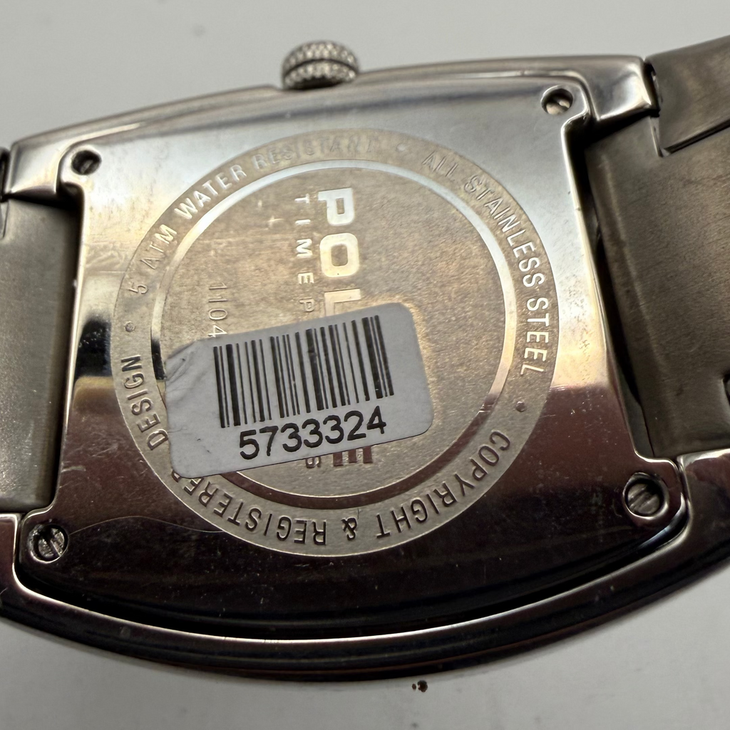 Police Black Dial Date Stainless Steel Quartz Men's Watch 41mm (Fully Tested and Working)- £40.00