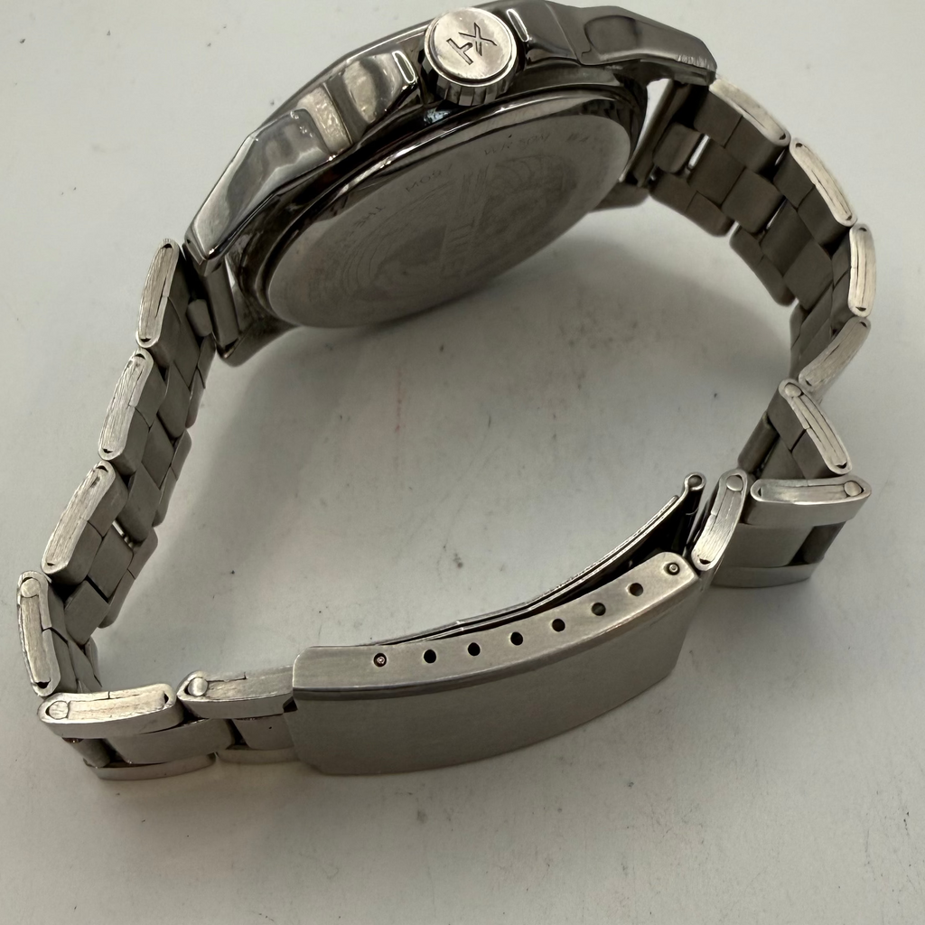 Timex Men's Chronograph Style Quartz Watch Black Dial Stainless Steel Bracelet 50mm- £45.00