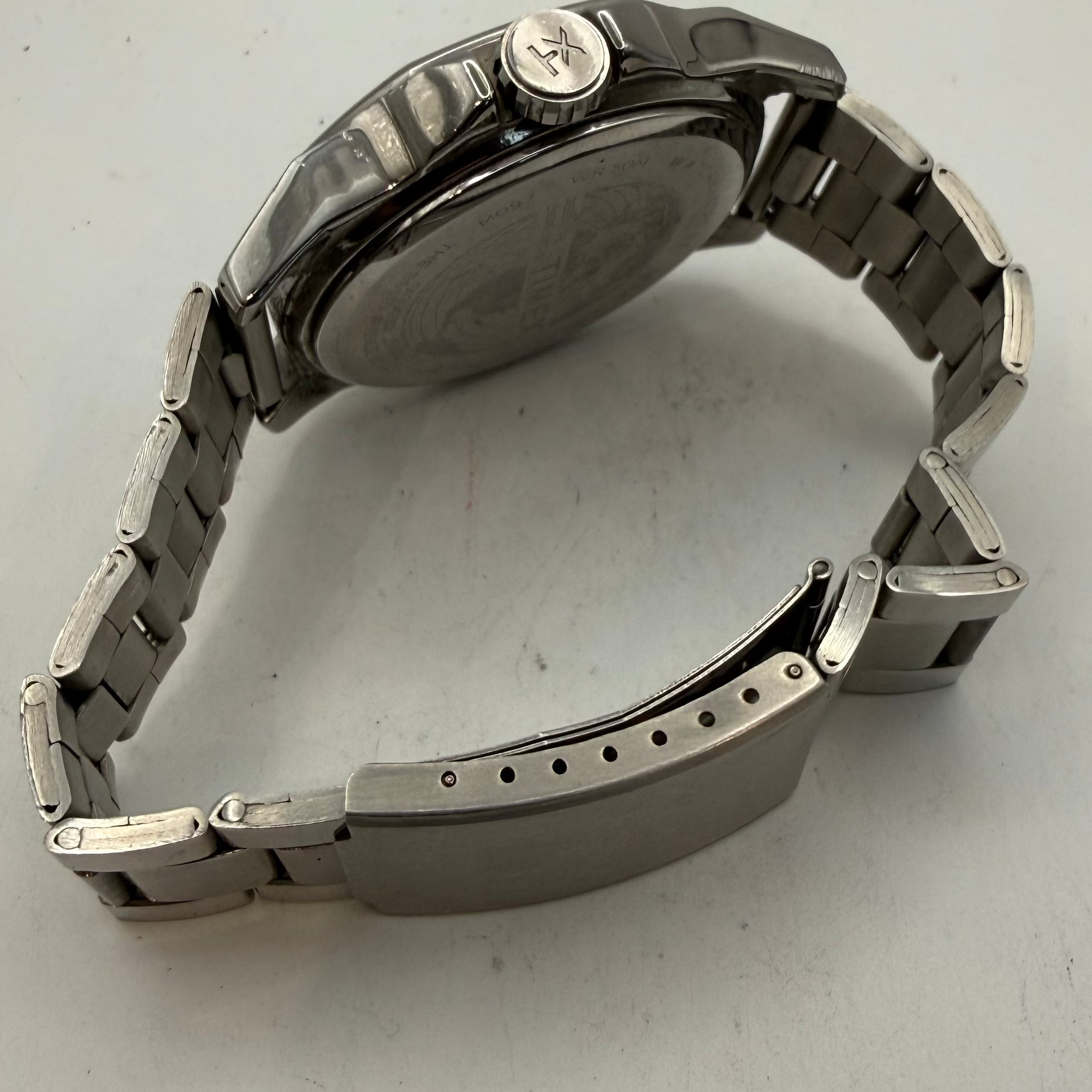 Timex Men's Chronograph Style Quartz Watch Black Dial Stainless Steel Bracelet 50mm- £45.00
