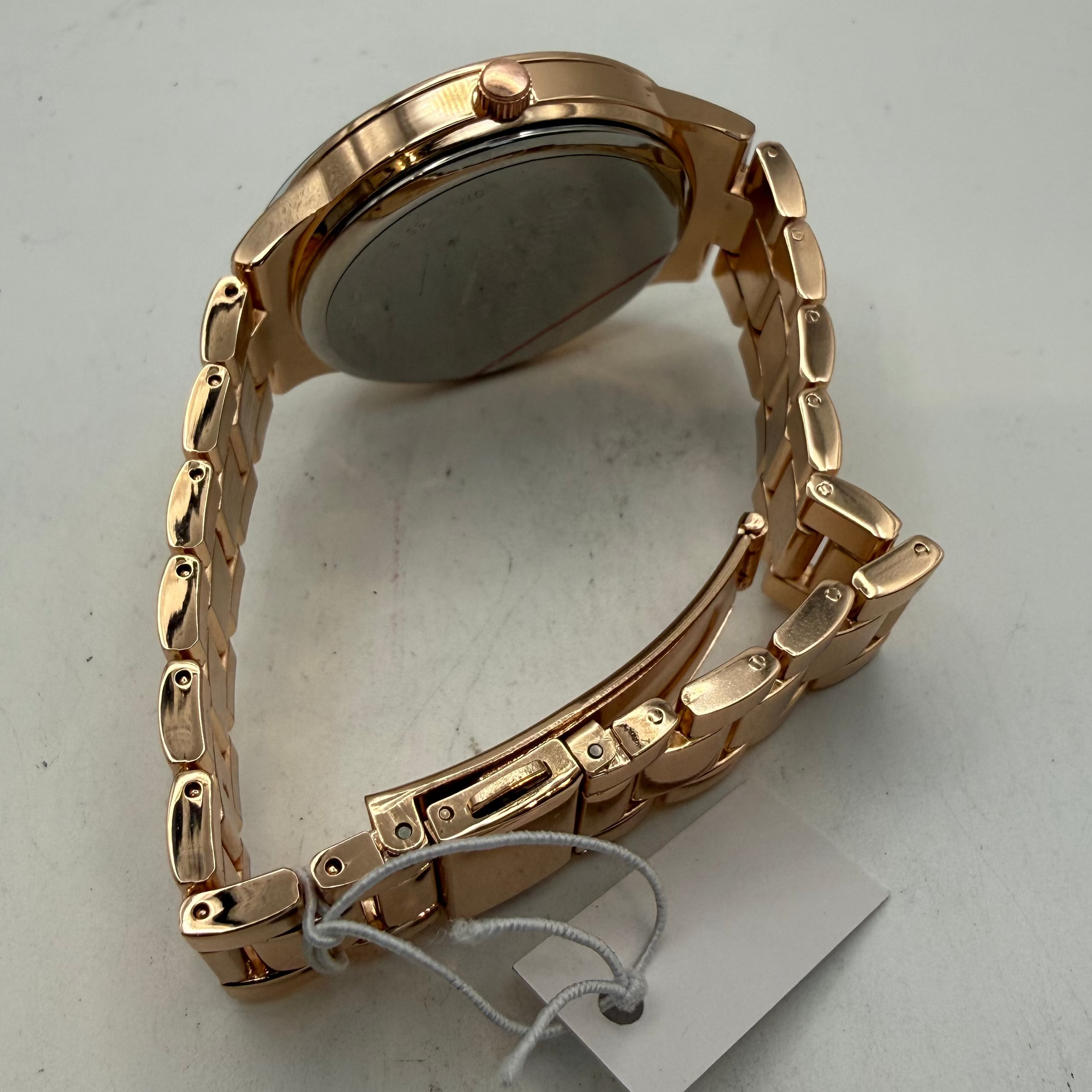Juicy Couture Black Label Ladies Rose Gold Tone Watch Rainbow Crystal Bezel 40mm- £20.00