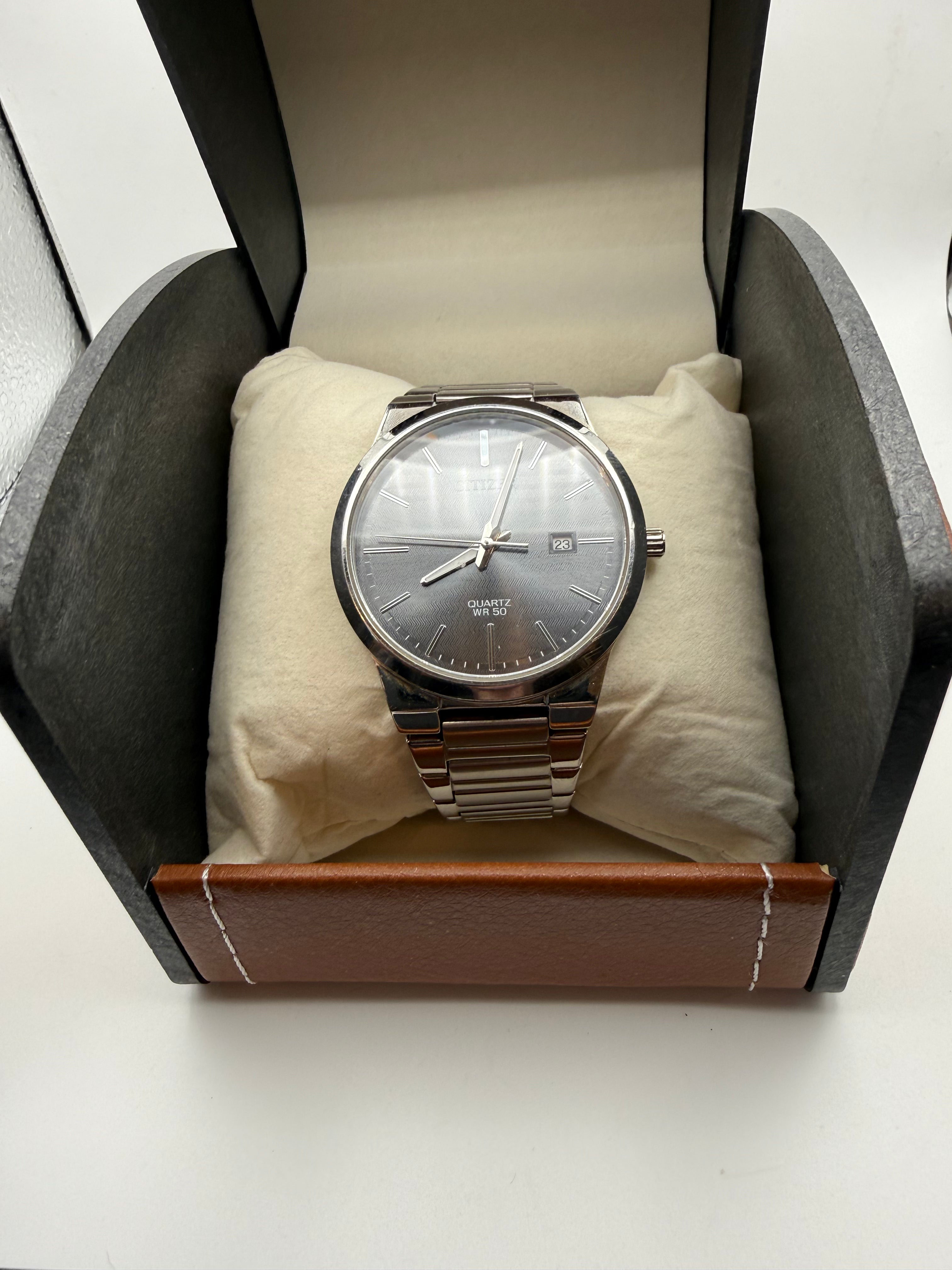 Citizen Quartz WR50 – Black Dial- £64.99