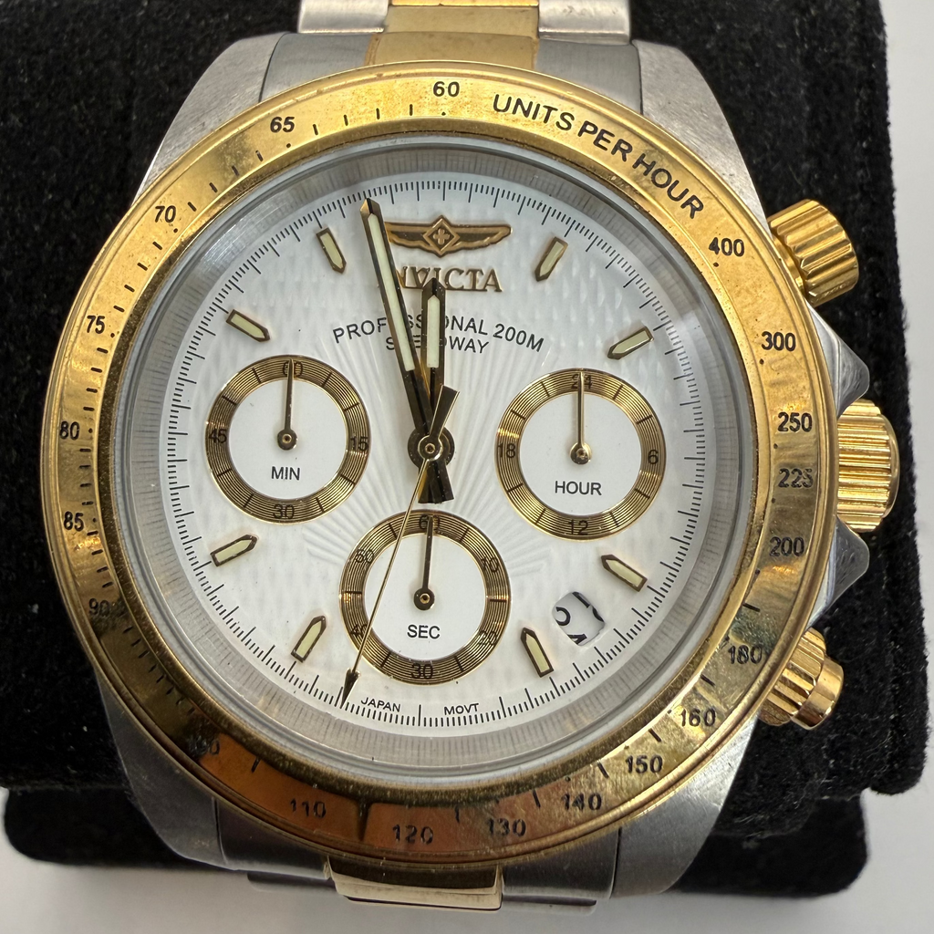 Invicta Professional Speedway 9212 Two-Tone Chronograph Men’s Watch (Fully Tested and Working)- £60.00