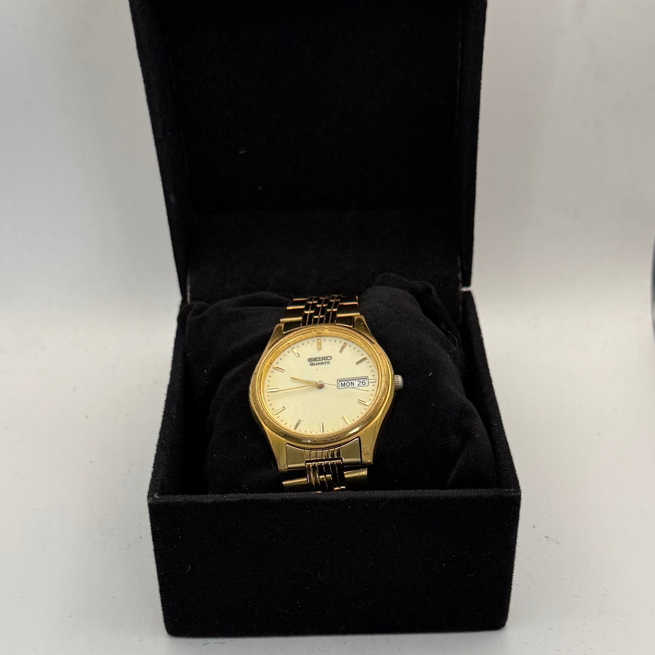 Seiko Quartz Day/Date Gold-Tone Men's Watch 7N43-9041 (Fully Tested and Working)- £80.00