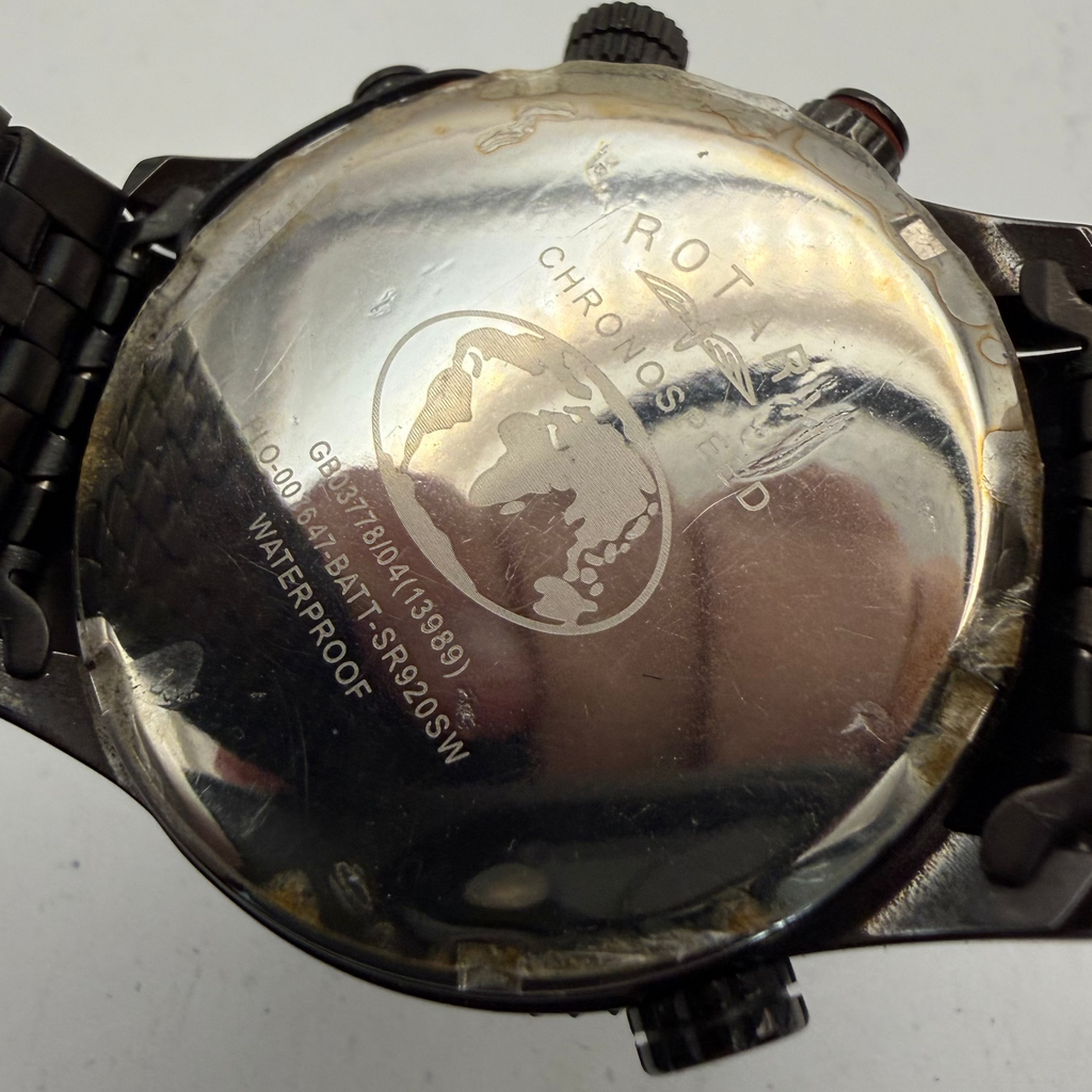 Rotary Chronospeed Black Chronograph Men's Watch GB03778/04 (Fully Tested and Working)- £100.00