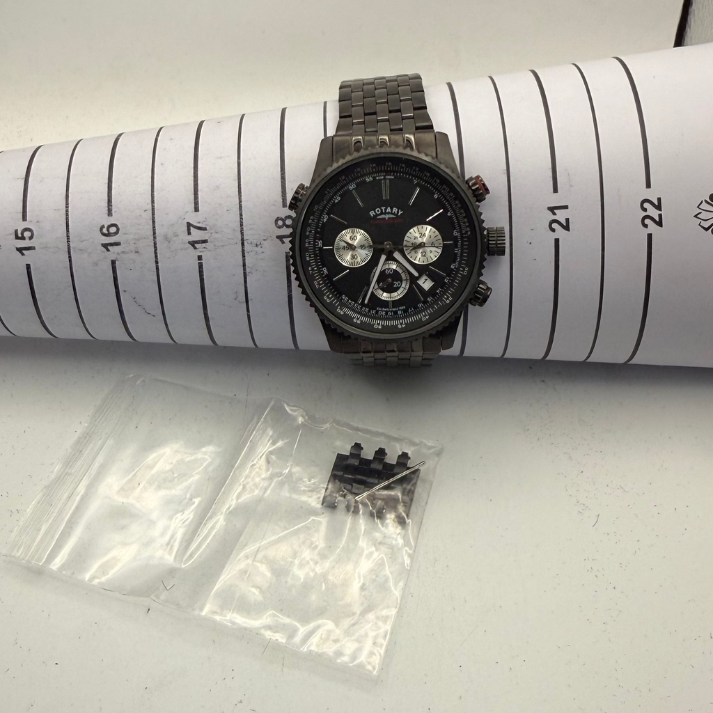 Rotary Chronospeed Black Chronograph Men's Watch GB03778/04 (Fully Tested and Working)- £100.00