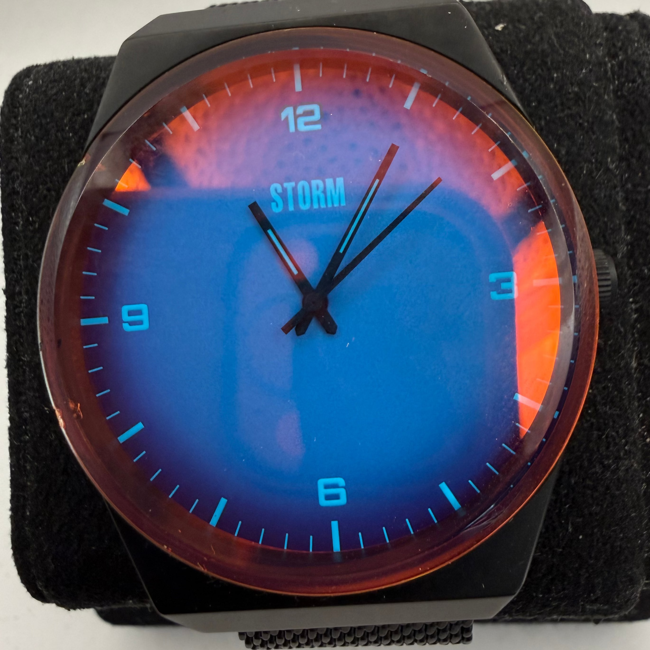 Storm Pinnacle Black Mesh Bracelet Quartz Watch (Fully Tested and Working)- £50.00