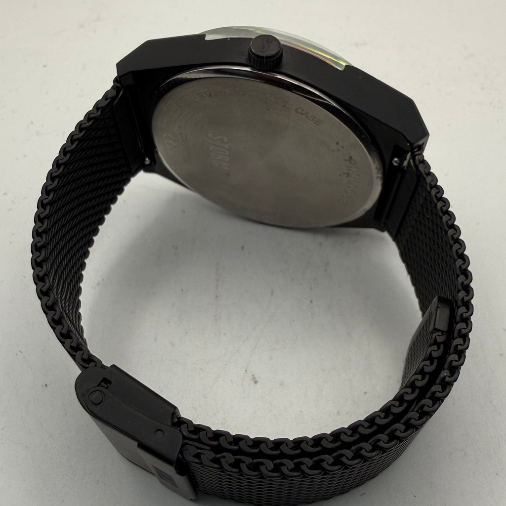 Storm Pinnacle Black Mesh Bracelet Quartz Watch (Fully Tested and Working)- £50.00