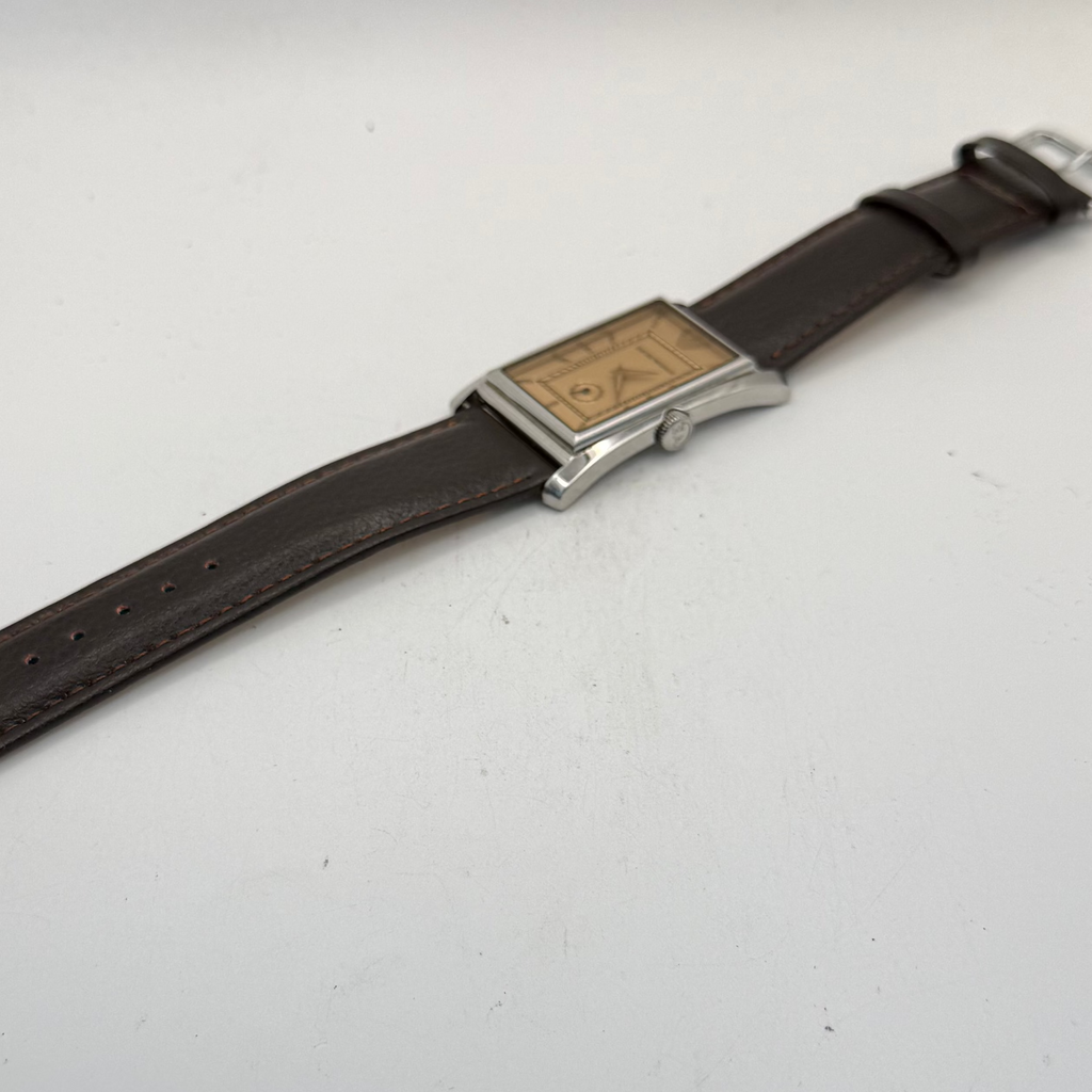 Emporio Armani AR-0152 Rectangular Small Seconds Leather Strap Watch (Fully Tested and Working)- £45.00