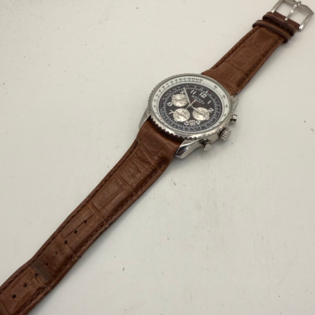 Rotary Chronospeed GS03351/19 Chronograph Leather Strap Watch (Fully Tested and Working)- £140.00