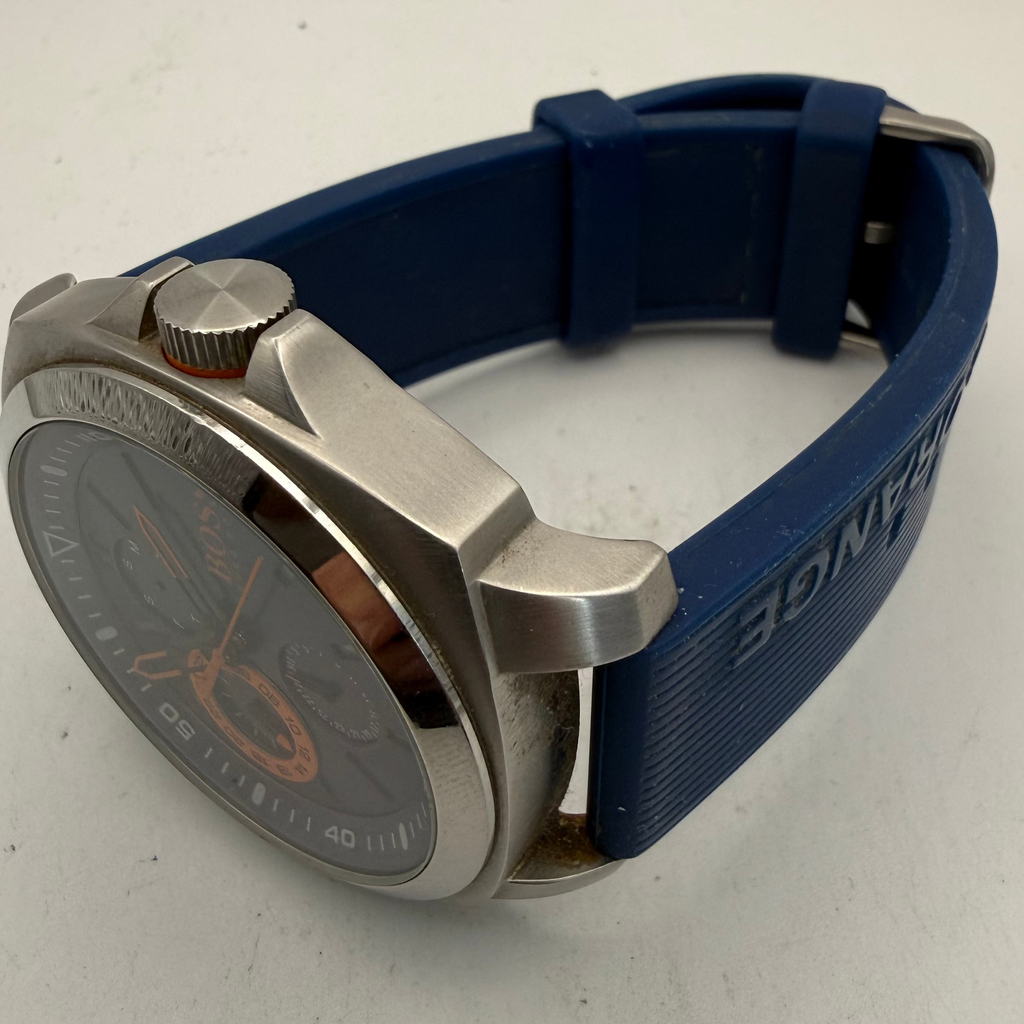 Hugo Boss Orange Multi-Function Blue Dial Silicone Strap Watch (Fully Tested and Working)- £15.00