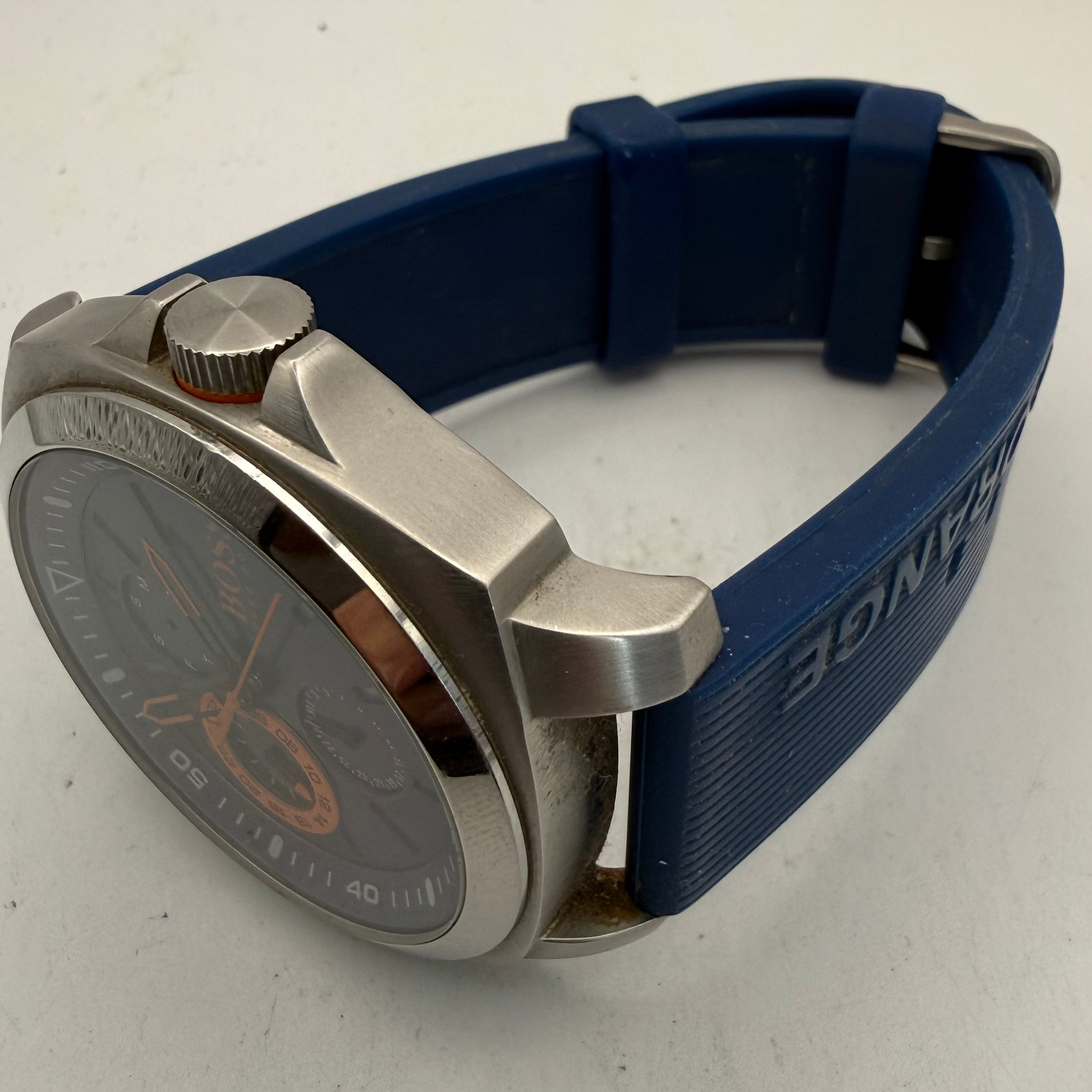 Hugo Boss Orange Multi-Function Blue Dial Silicone Strap Watch (Fully Tested and Working)- £15.00