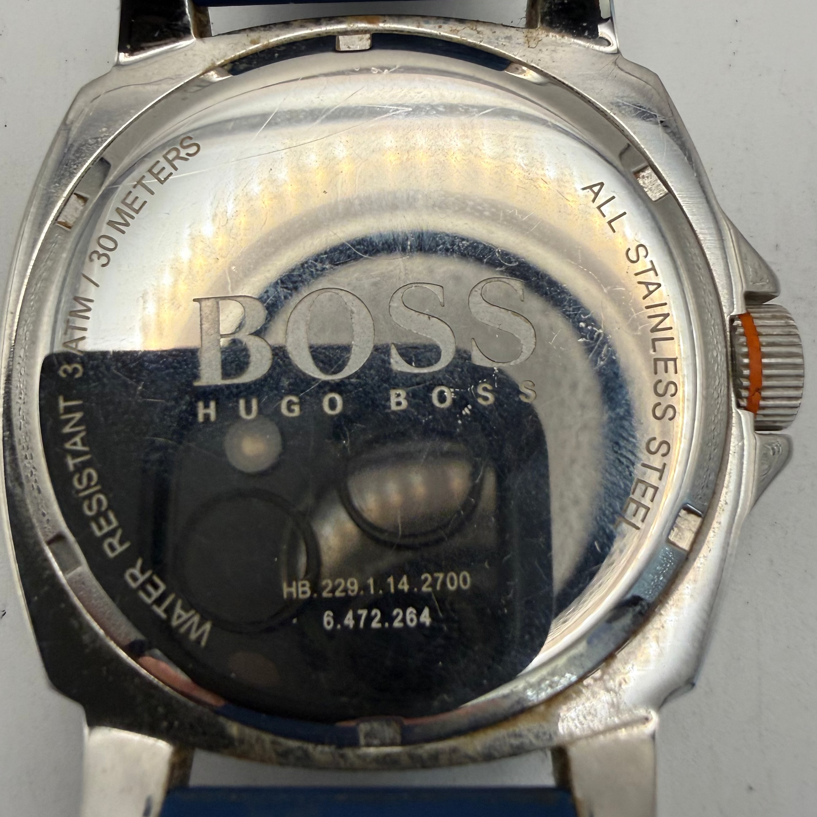 Hugo Boss Orange Multi-Function Blue Dial Silicone Strap Watch (Fully Tested and Working)- £15.00