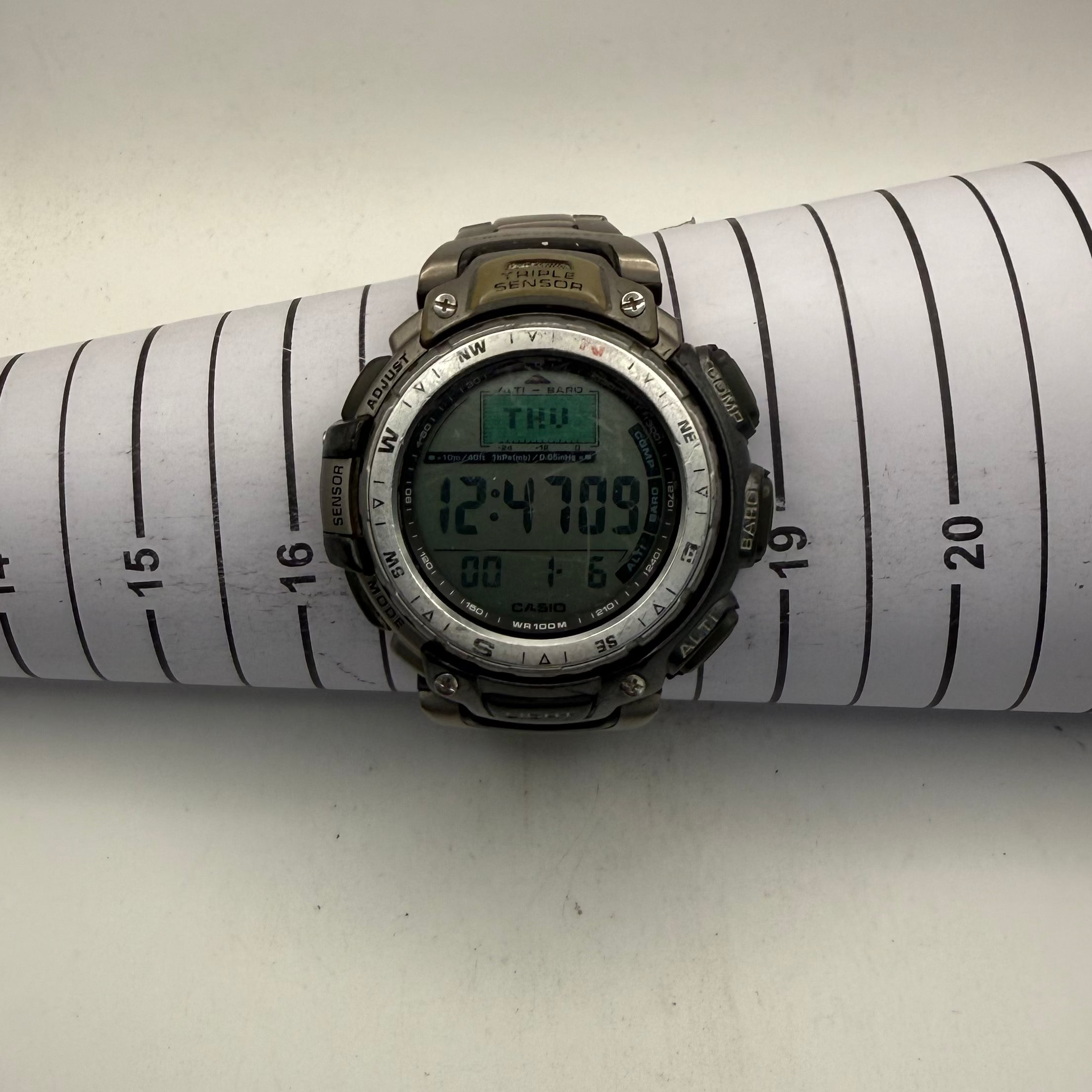 Casio Pro Trek PRG-40 Triple Sensor Digital Watch (Fully Tested and Working)- £85.00