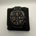 Sekonda Chronograph Black Dial Leather Strap Watch (Fully Tested and Working)- £40.00