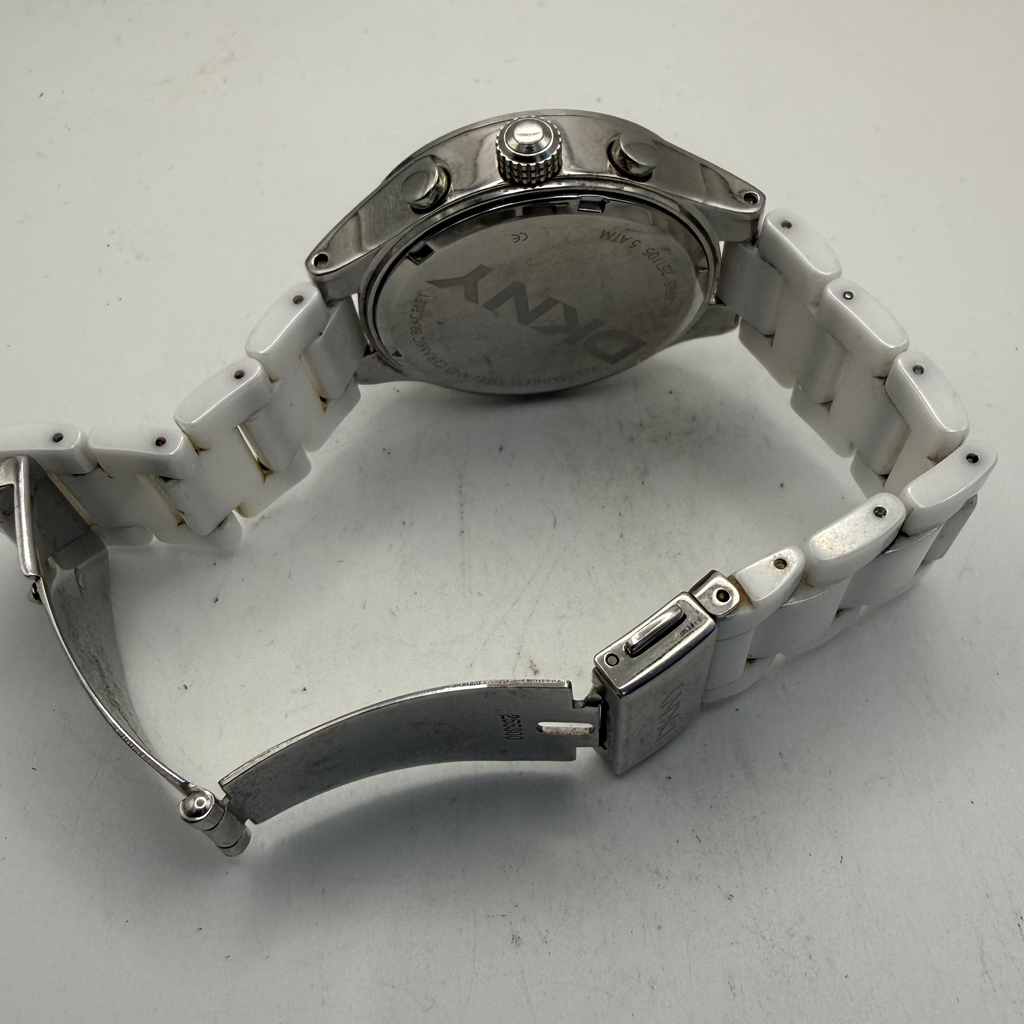 DKNY Ceramic White Chronograph Ladies Watch NZ4985 (Fully Tested and Working)- £45.00