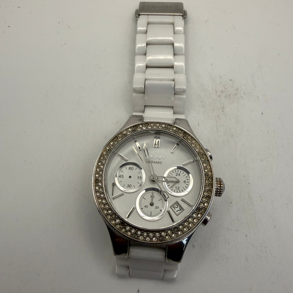 DKNY Ceramic White Chronograph Ladies Watch NZ4985 (Fully Tested and Working)- £45.00