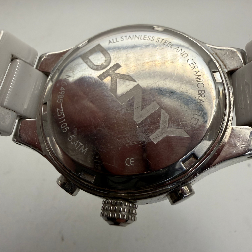 DKNY Ceramic White Chronograph Ladies Watch NZ4985 (Fully Tested and Working)- £45.00