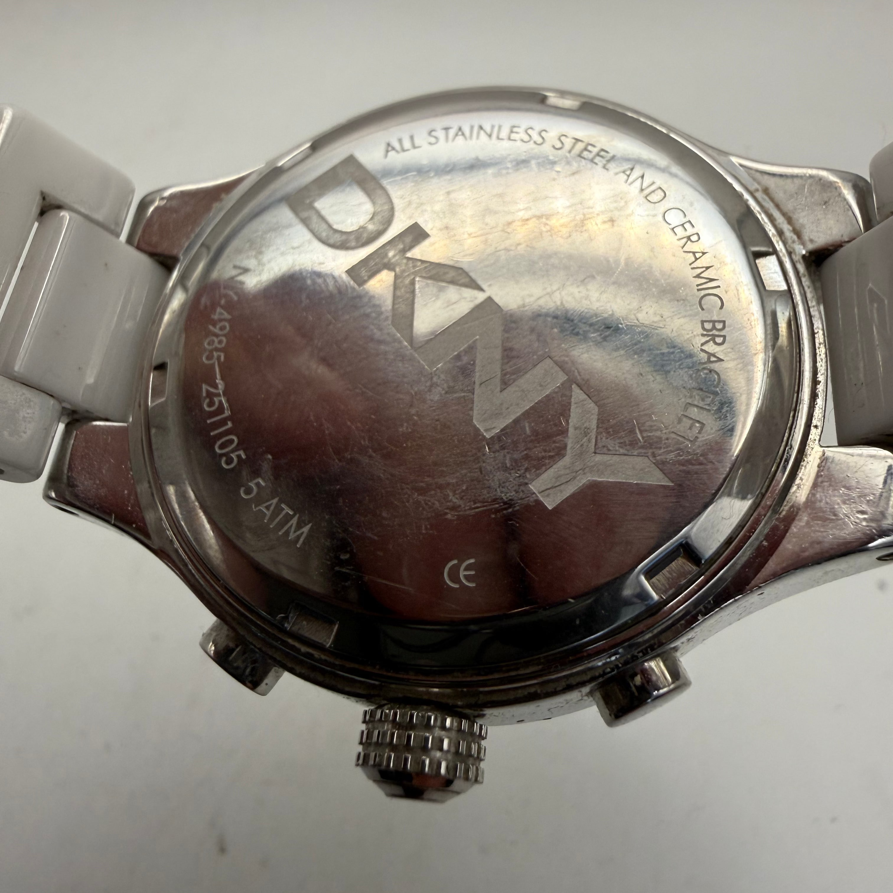 DKNY Ceramic White Chronograph Ladies Watch NZ4985 (Fully Tested and Working)- £45.00
