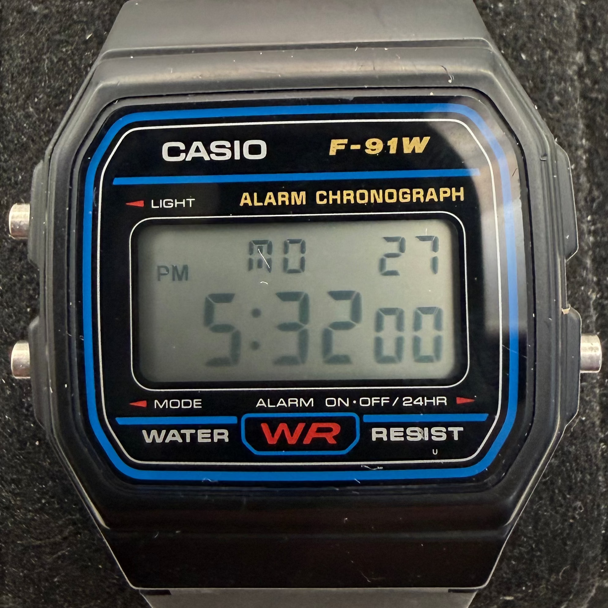 Casio F-91W Digital Alarm Chronograph Watch Black Resin Strap (Fully Tested and Working)- £12.00