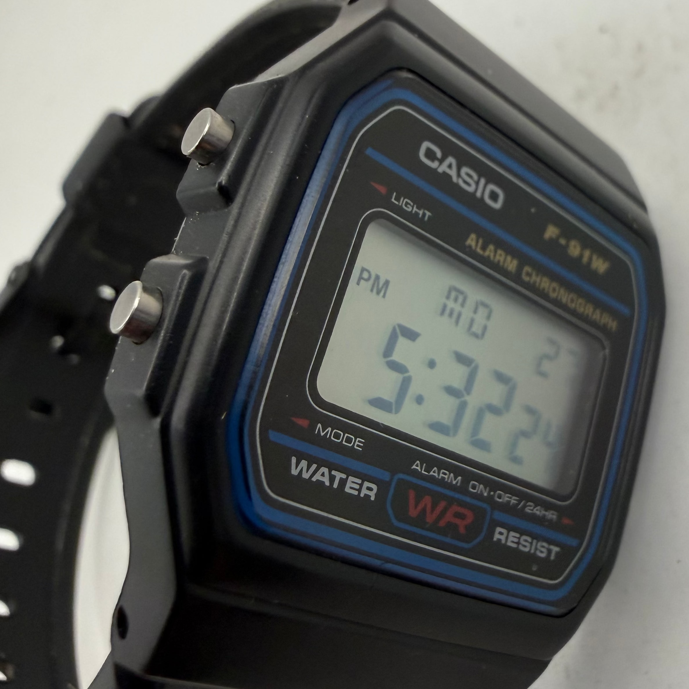 Casio F-91W Digital Alarm Chronograph Watch Black Resin Strap (Fully Tested and Working)- £12.00