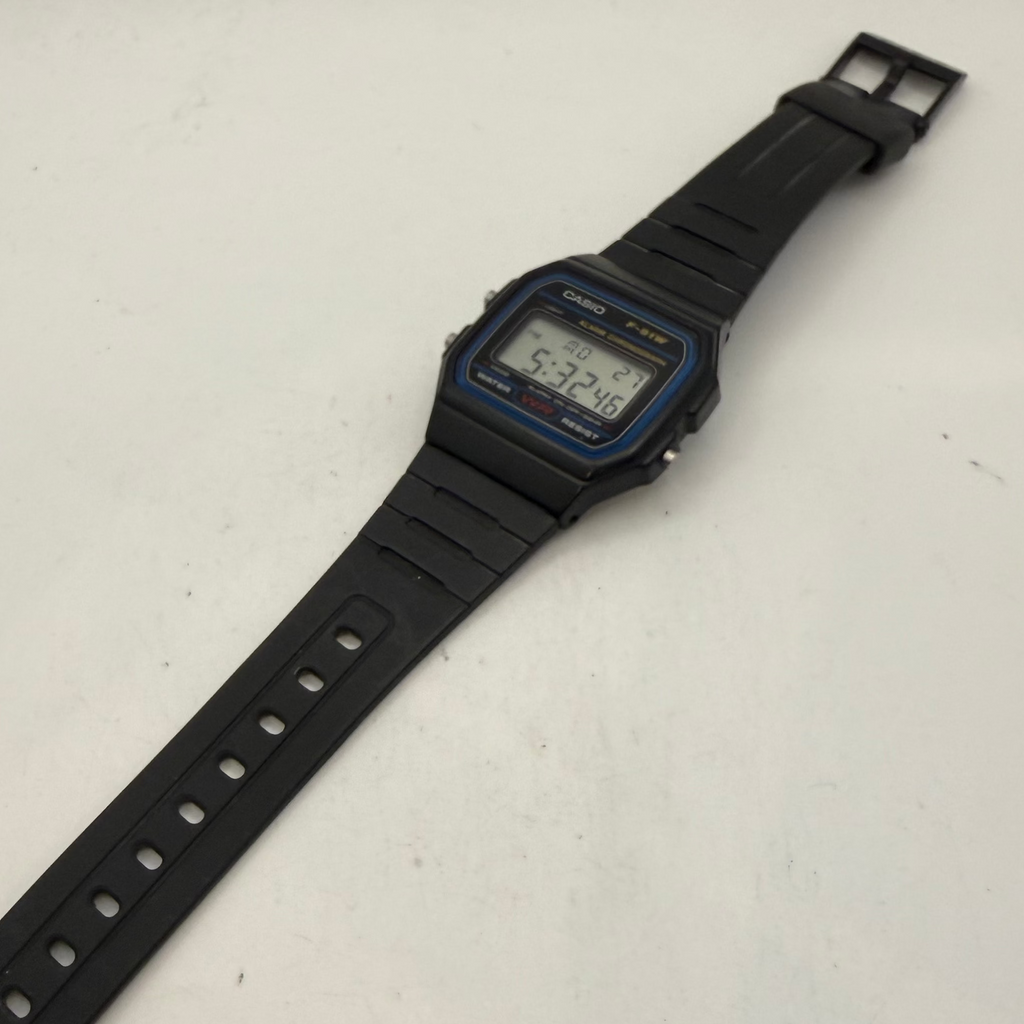 Casio F-91W Digital Alarm Chronograph Watch Black Resin Strap (Fully Tested and Working)- £12.00