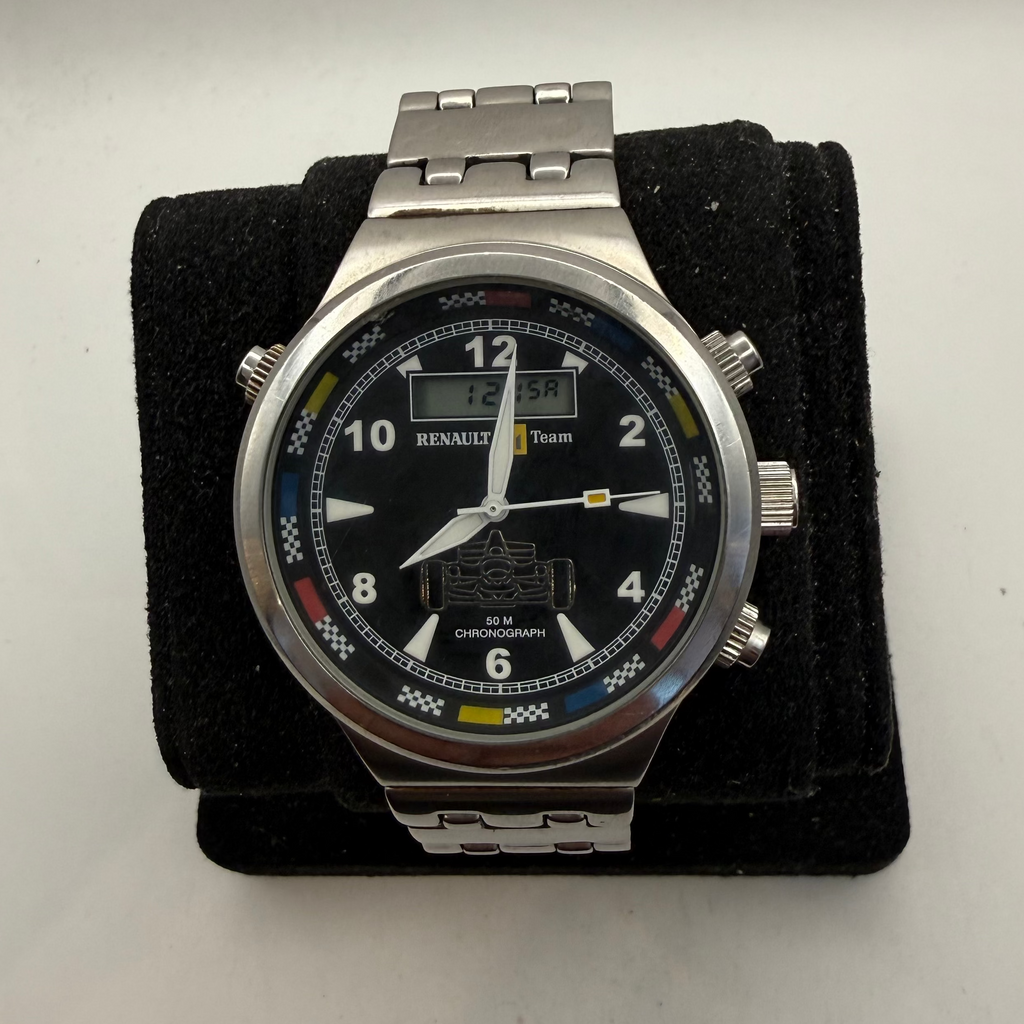 Renault F1 Team Ana-Digi Chronograph Stainless Steel Watch (Fully Tested and Working)- £45.00
