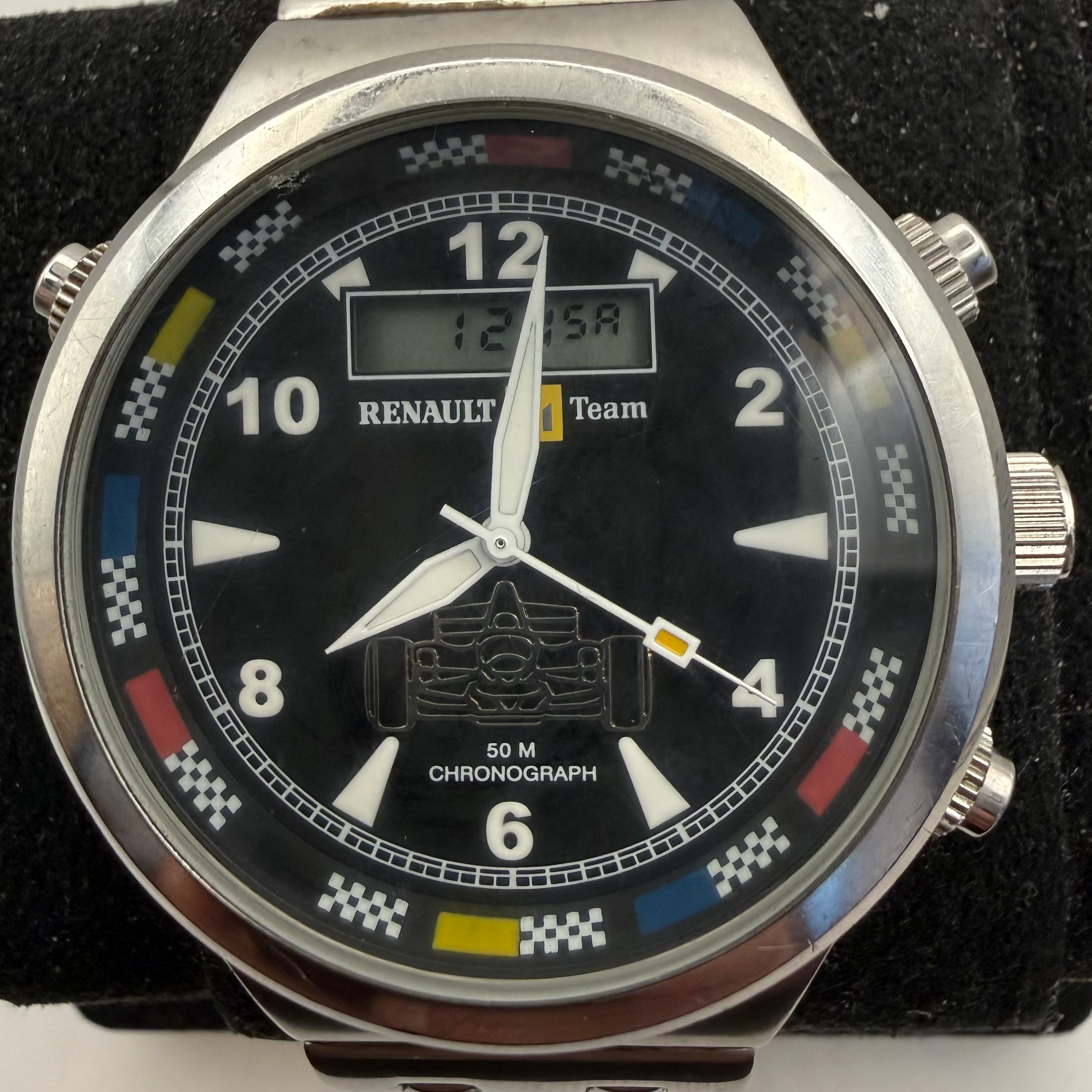 Renault F1 Team Ana-Digi Chronograph Stainless Steel Watch (Fully Tested and Working)- £45.00