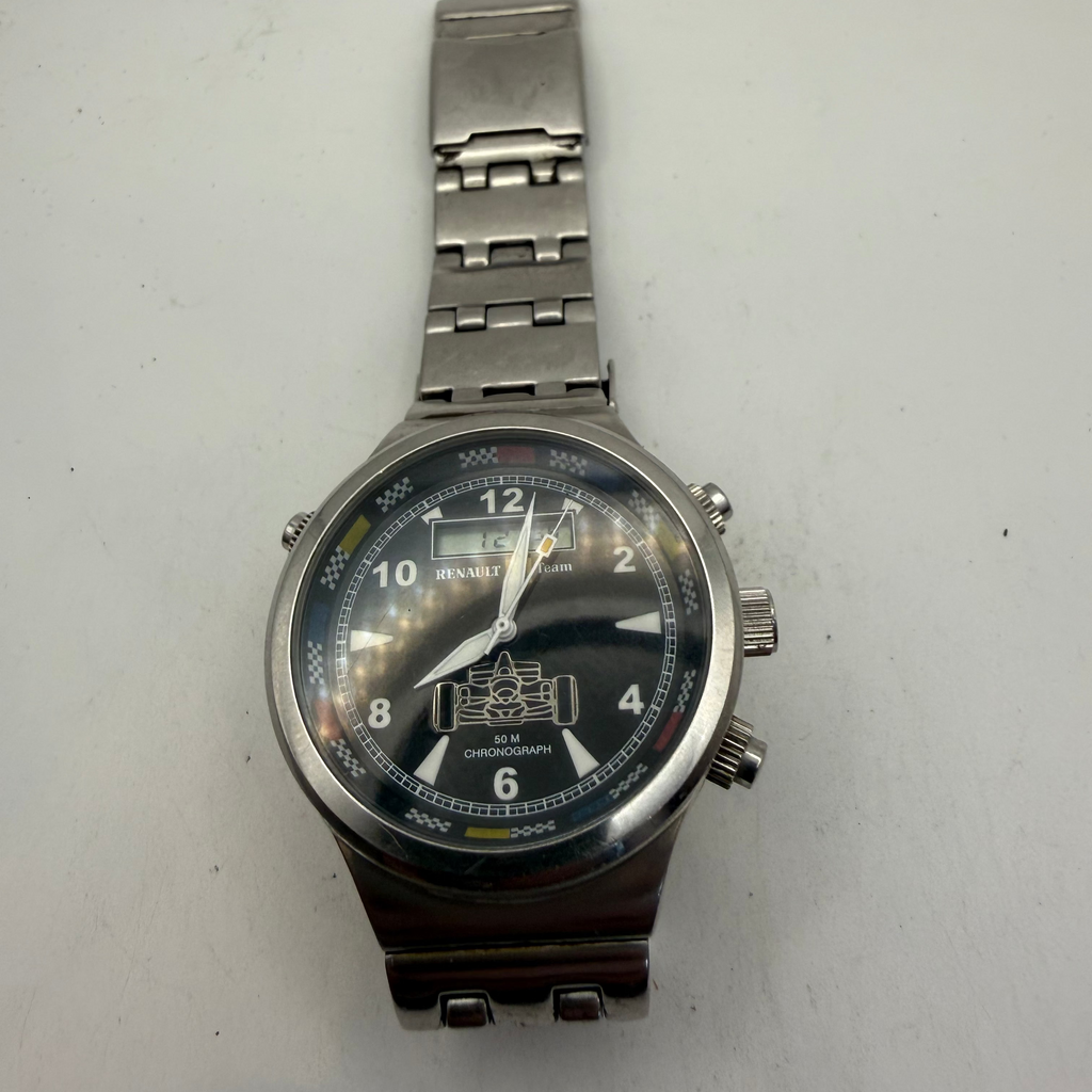 Renault F1 Team Ana-Digi Chronograph Stainless Steel Watch (Fully Tested and Working)- £45.00