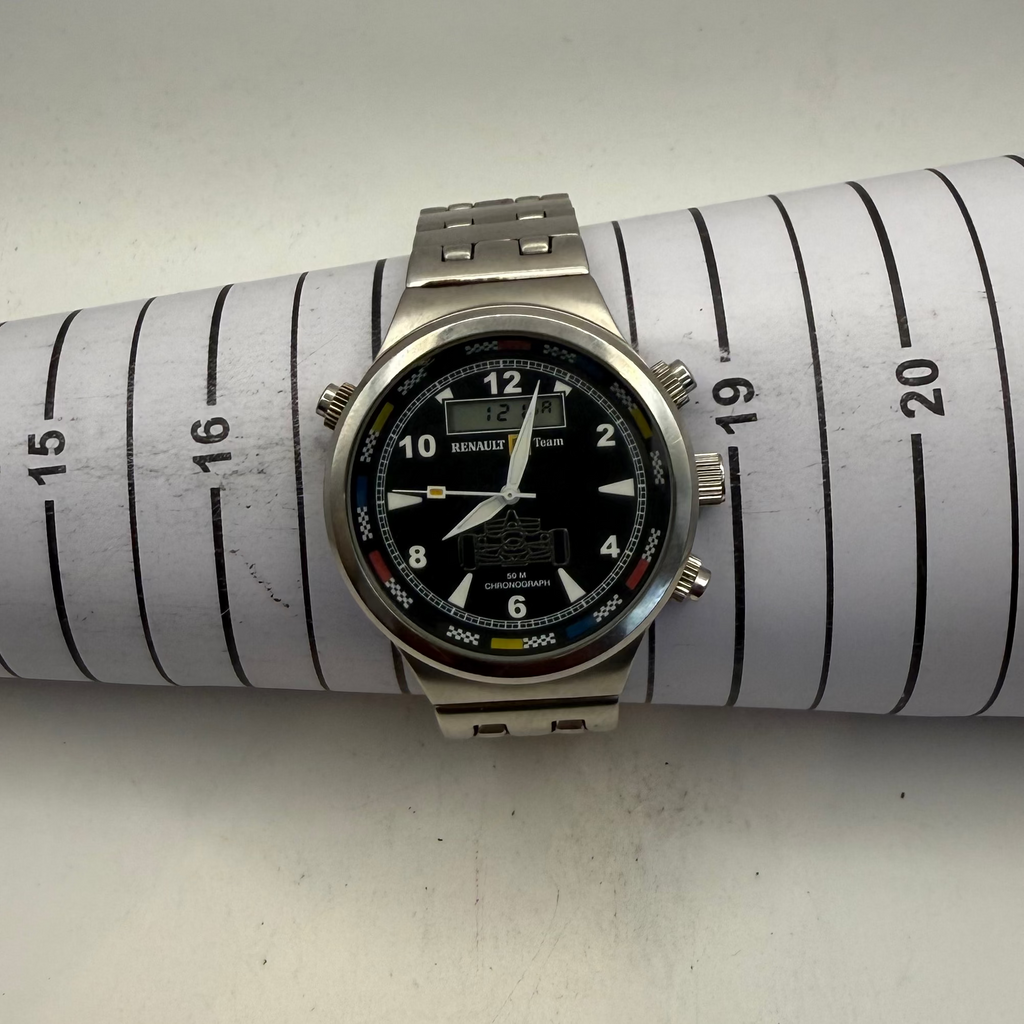 Renault F1 Team Ana-Digi Chronograph Stainless Steel Watch (Fully Tested and Working)- £45.00