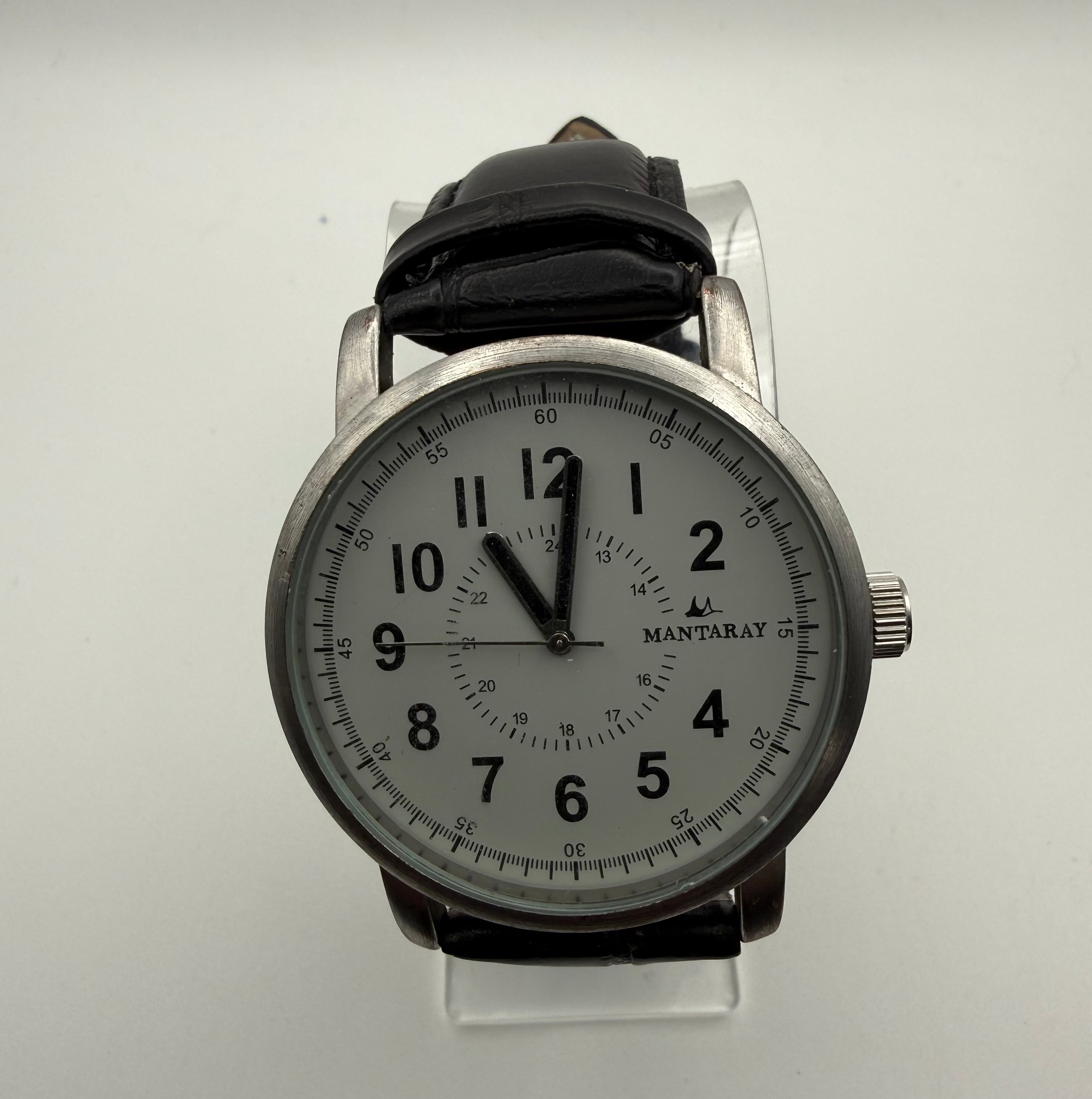 Mantaray Classic White Dial Quartz Watch- £14.99