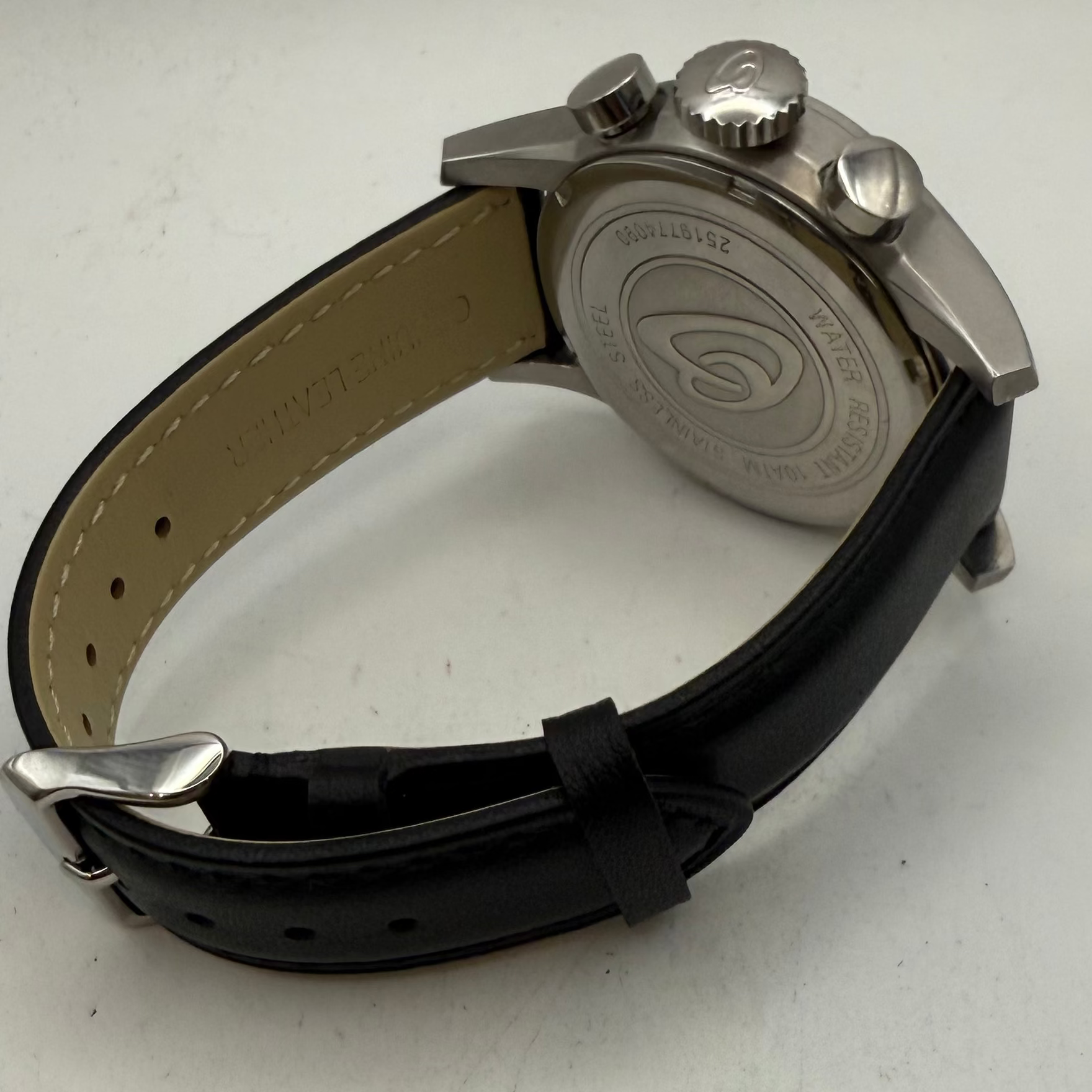 Breil Men's Chronograph Black Dial Stainless Steel 48mm Watch (Fully Tested and Working)- £85.00