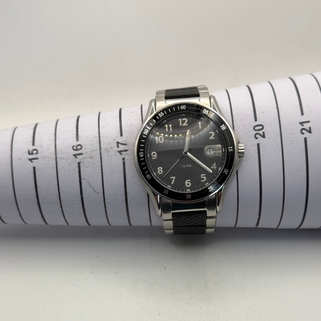 Police Timepieces 11632J Men's Black Dial 10ATM Watch 49mm (Fully Tested and Working)- £25.00