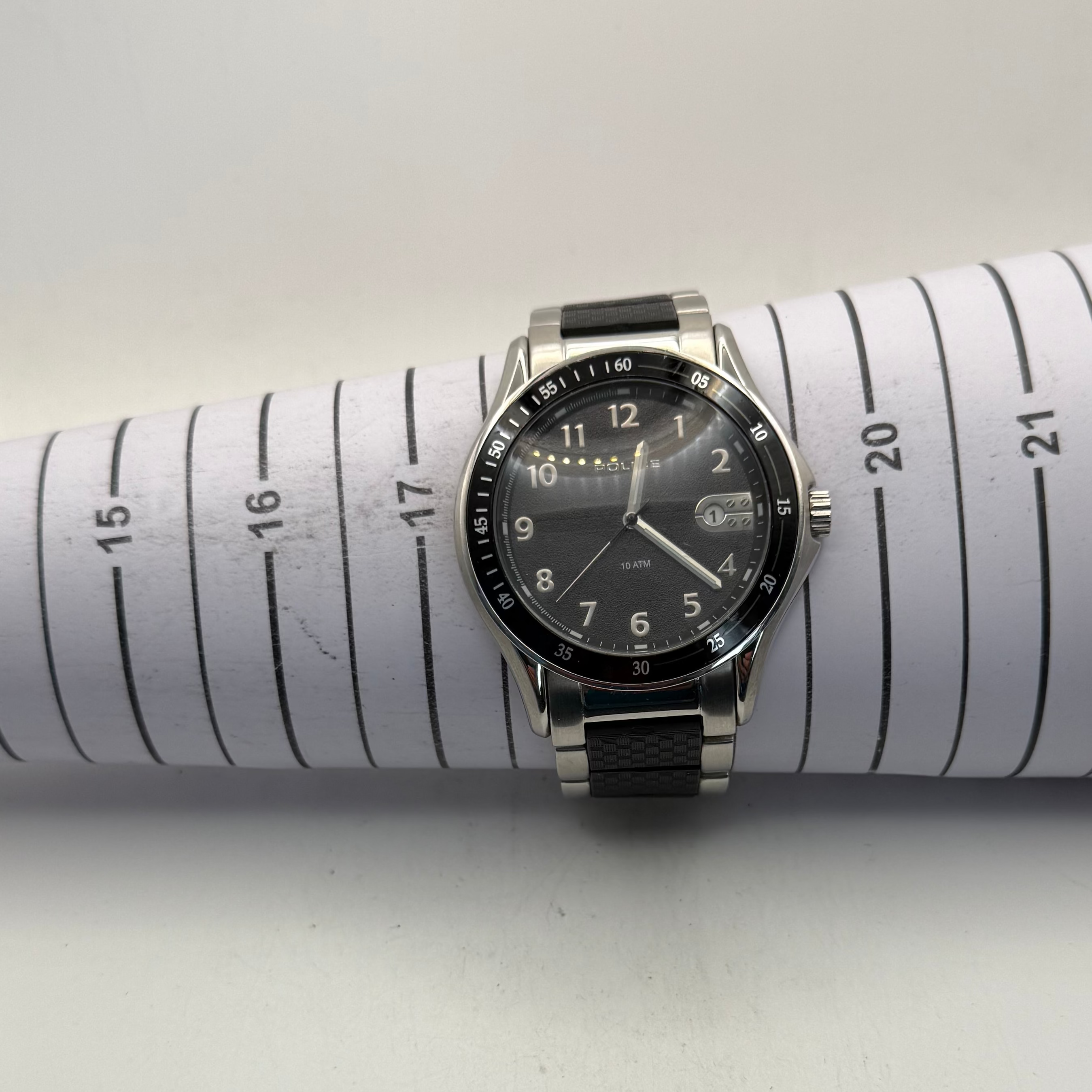Police Timepieces 11632J Men's Black Dial 10ATM Watch 49mm (Fully Tested and Working)- £25.00
