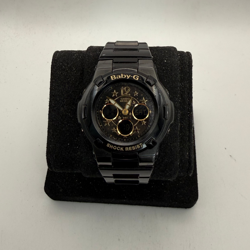 Casio Baby-G BGA-113B Shock Resist Black & Gold Ladies Watch (Fully Tested and Working)- £40.00