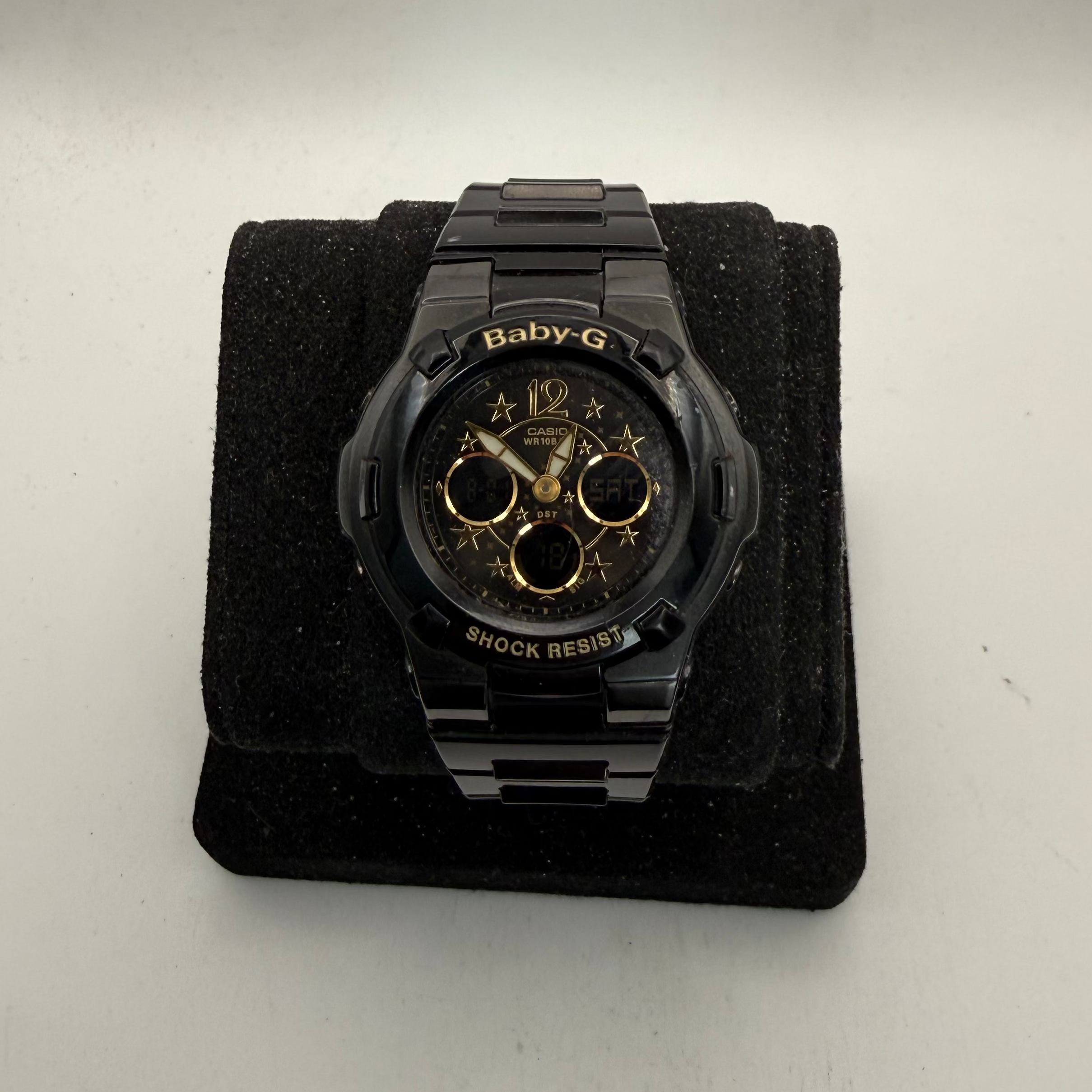 Casio Baby-G BGA-113B Shock Resist Black & Gold Ladies Watch (Fully Tested and Working)- £40.00