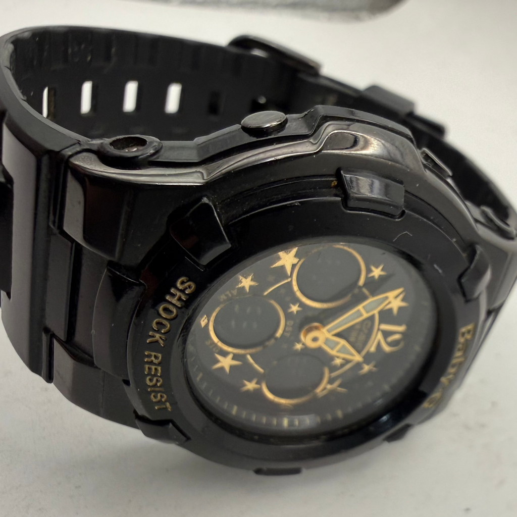 Casio Baby-G BGA-113B Shock Resist Black & Gold Ladies Watch (Fully Tested and Working)- £40.00