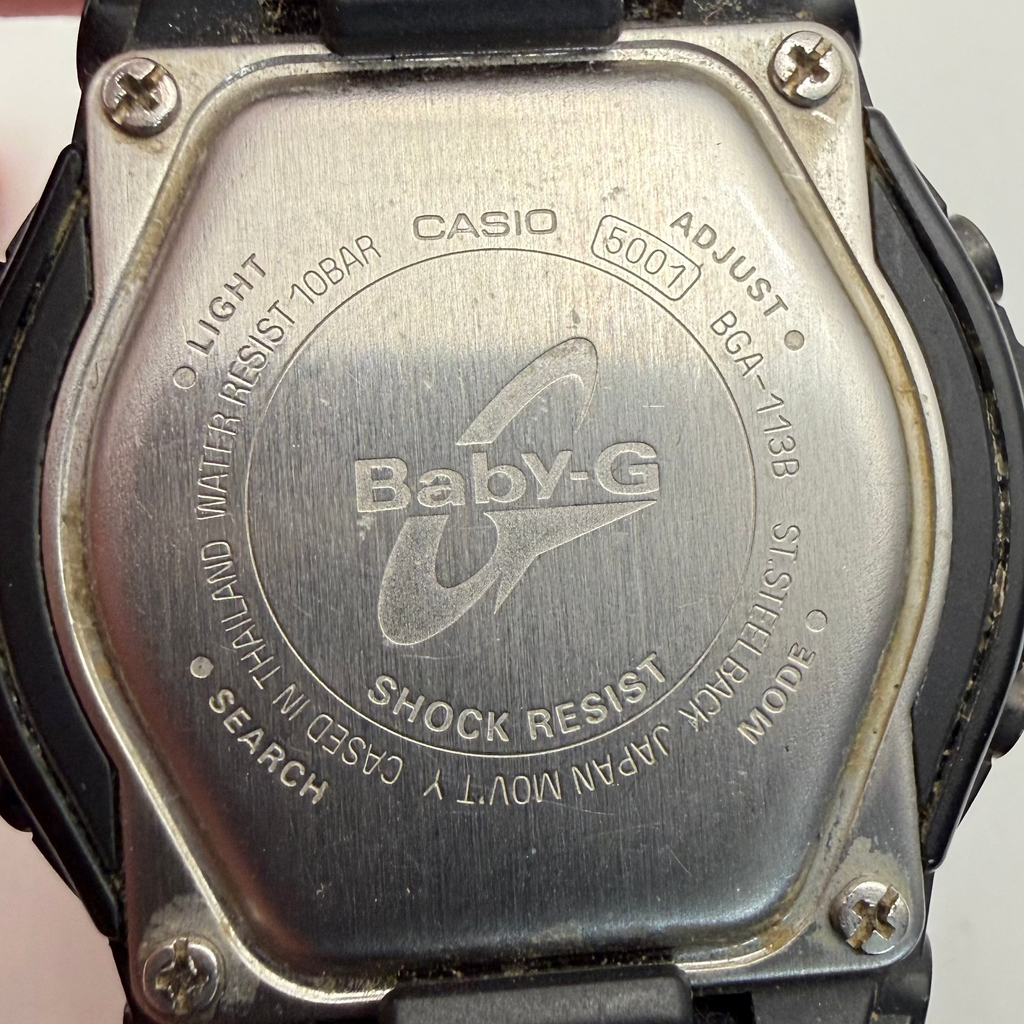 Casio Baby-G BGA-113B Shock Resist Black & Gold Ladies Watch (Fully Tested and Working)- £40.00